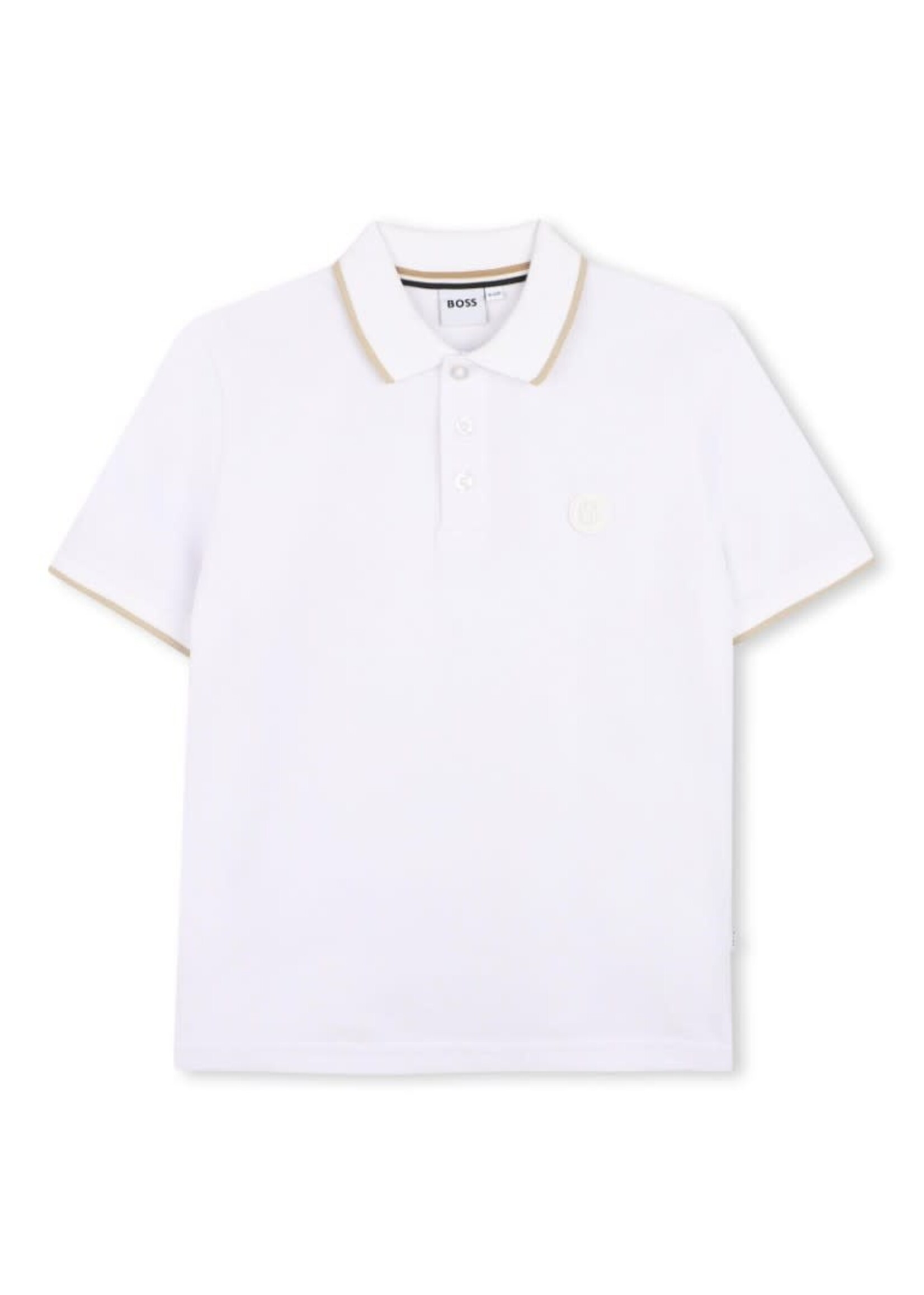 Boss Boss POLO MET KORTE MOUWEN J52952 WIT