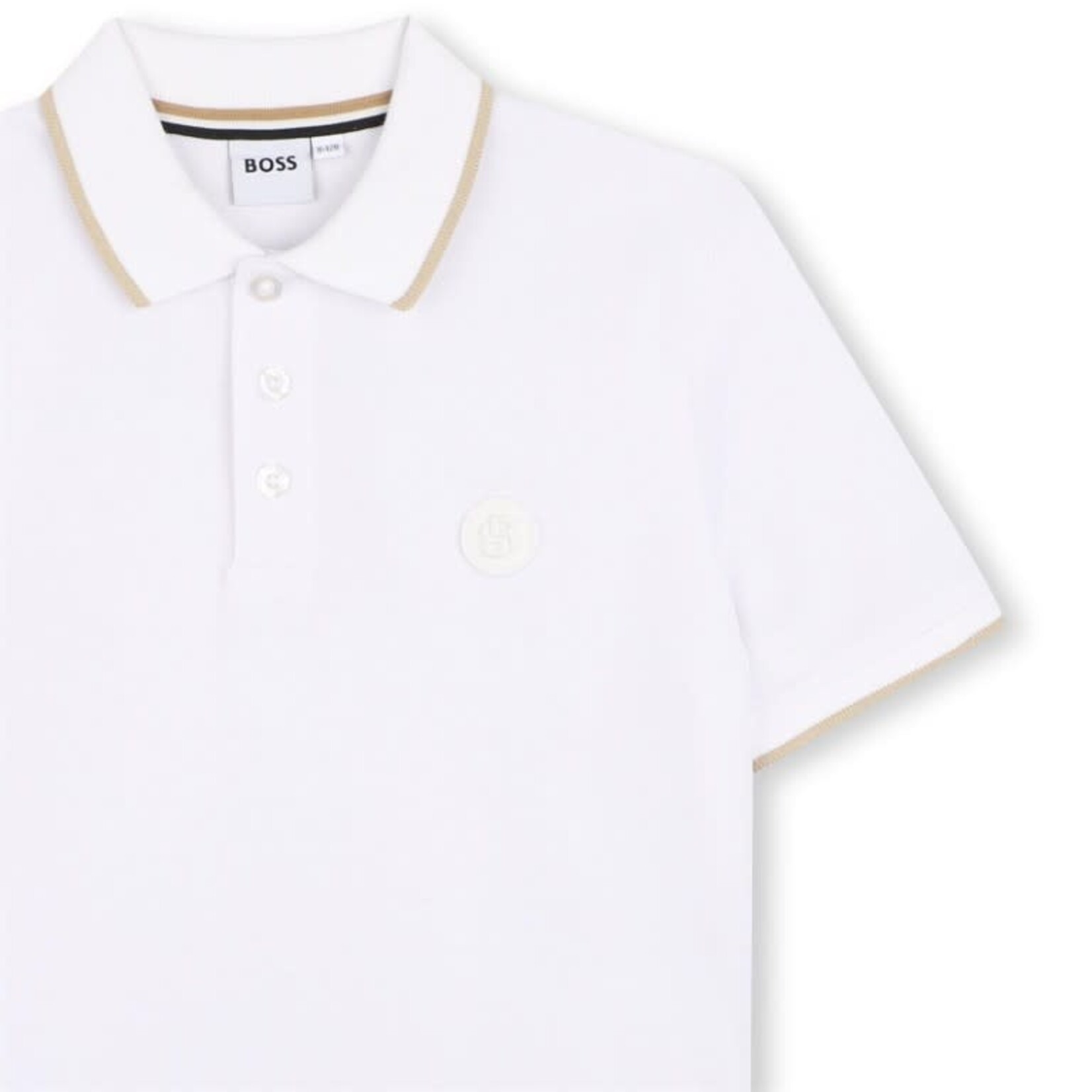 Boss Boss POLO MET KORTE MOUWEN J52952 WIT