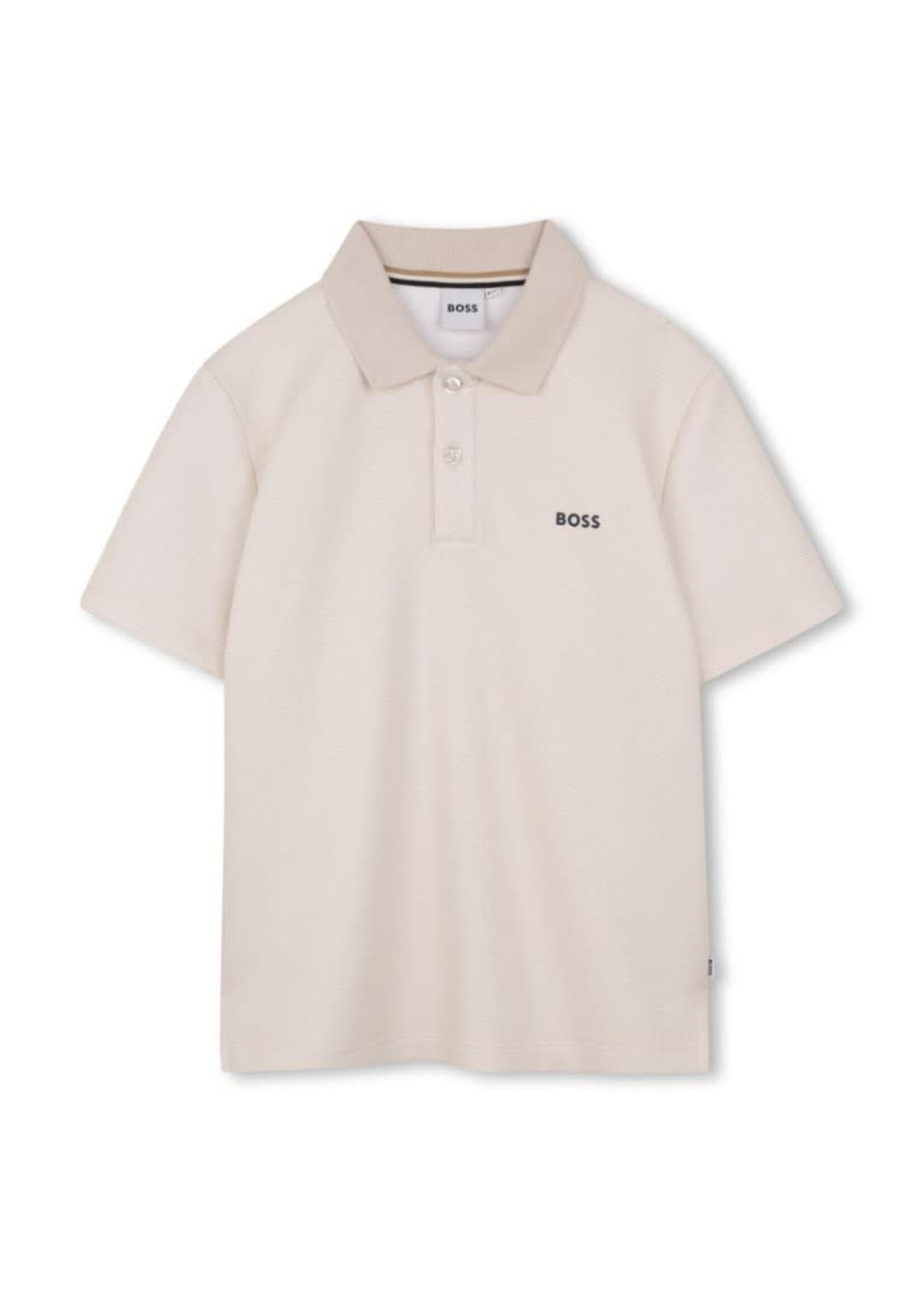 Boss Boss POLO MET KORTE MOUWEN J52961 ZAND