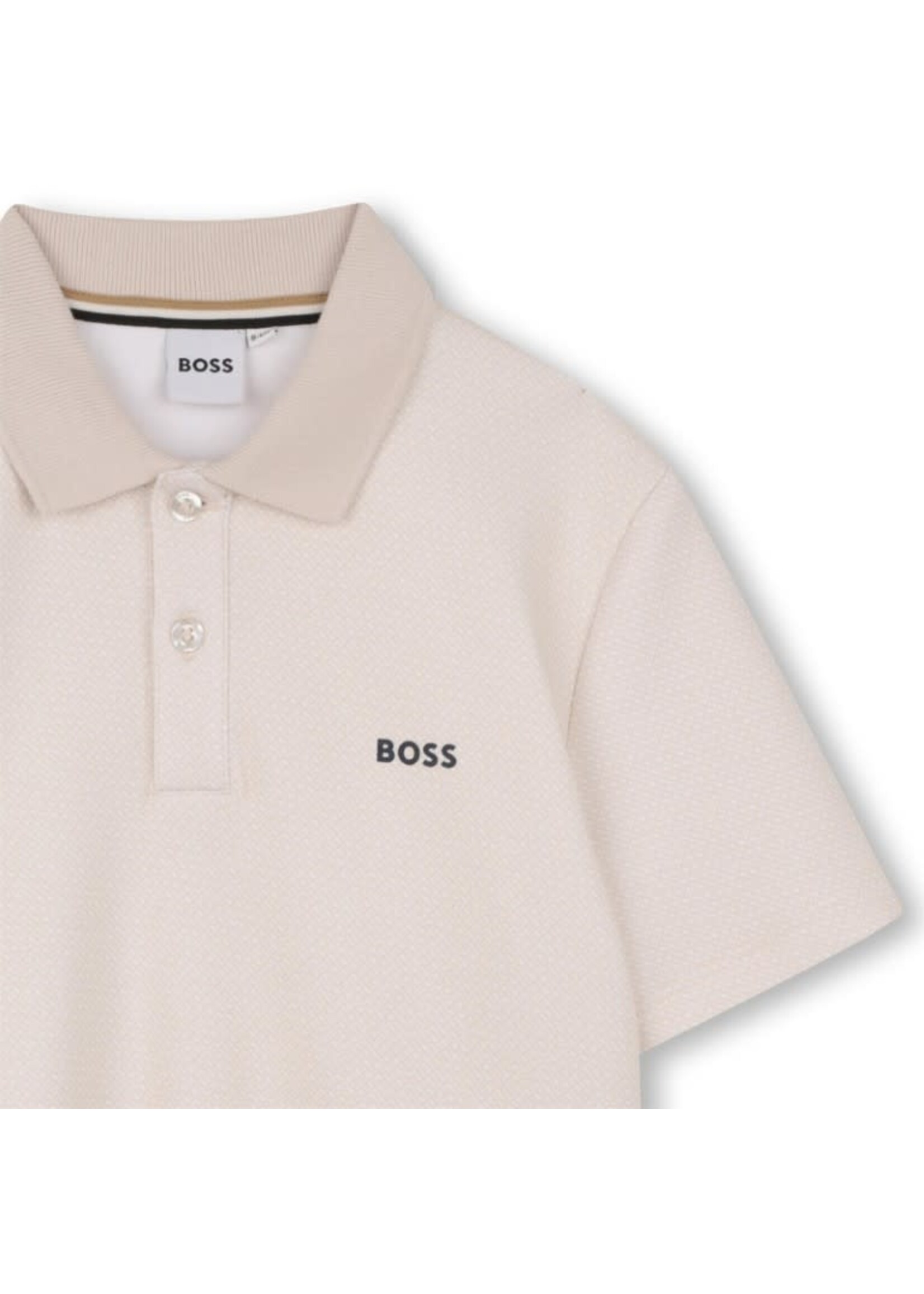 Boss Boss POLO MET KORTE MOUWEN J52961 ZAND