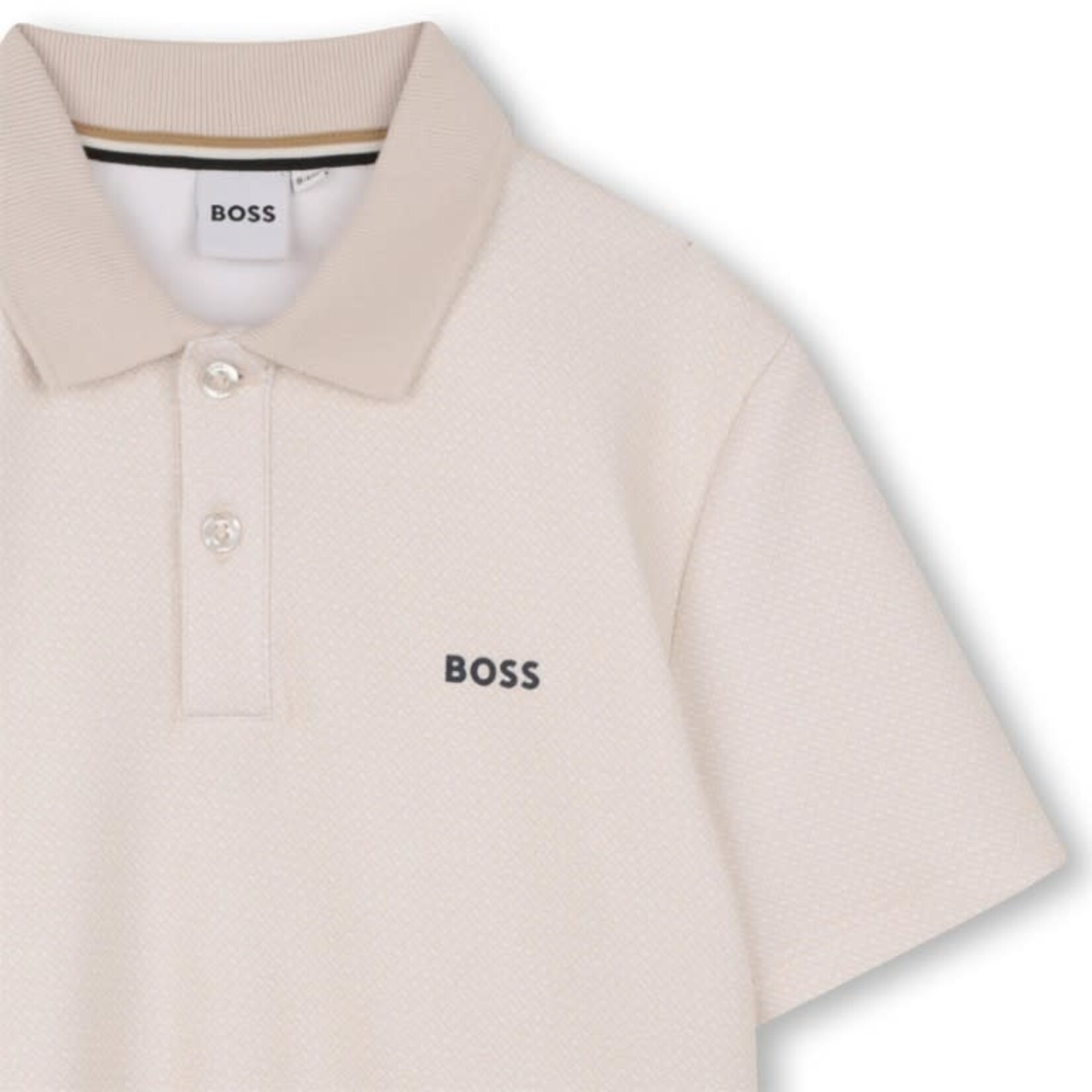 Boss Boss POLO MET KORTE MOUWEN J52961 ZAND