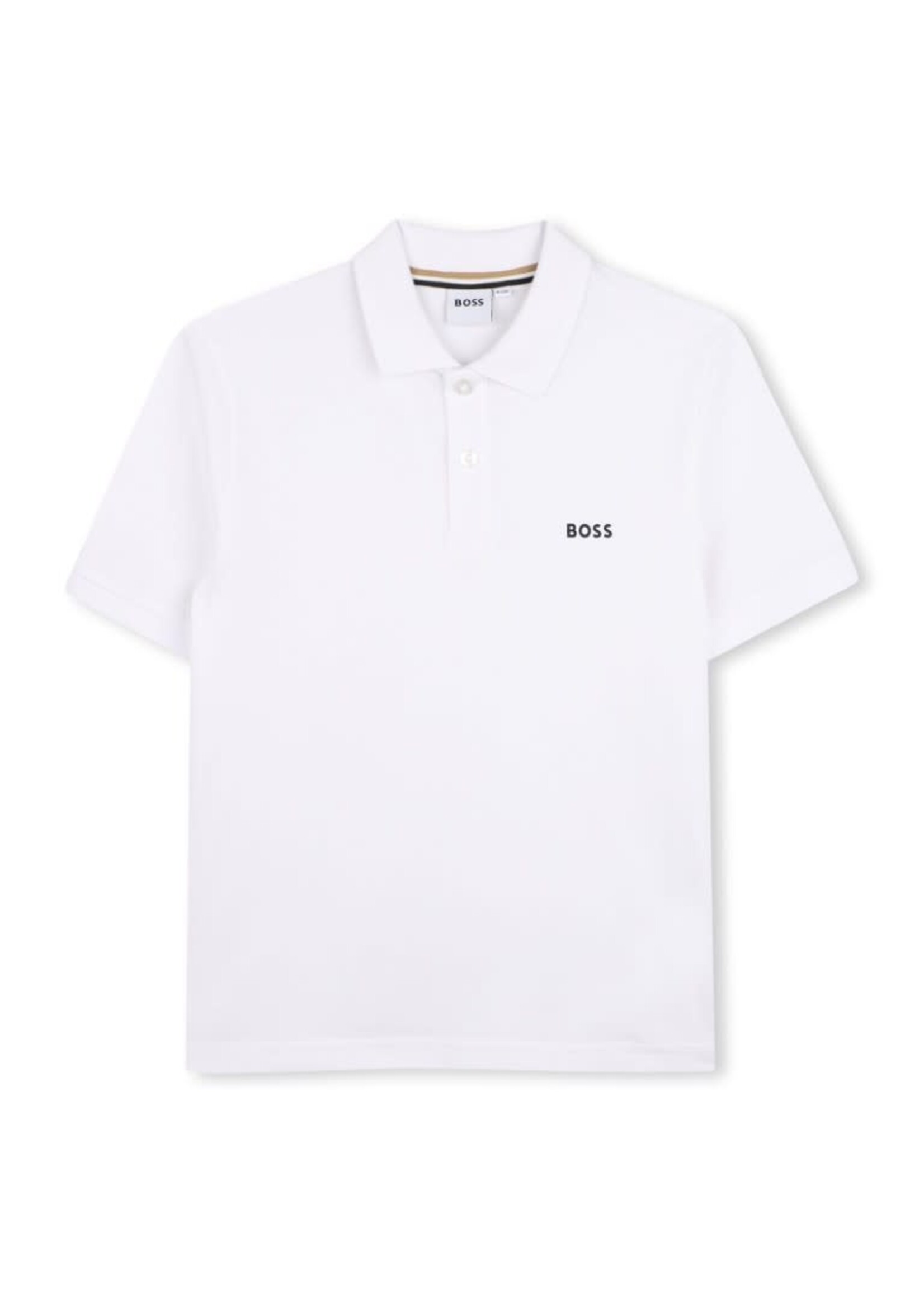 Boss Boss POLO MET KORTE MOUWEN J52954 WIT