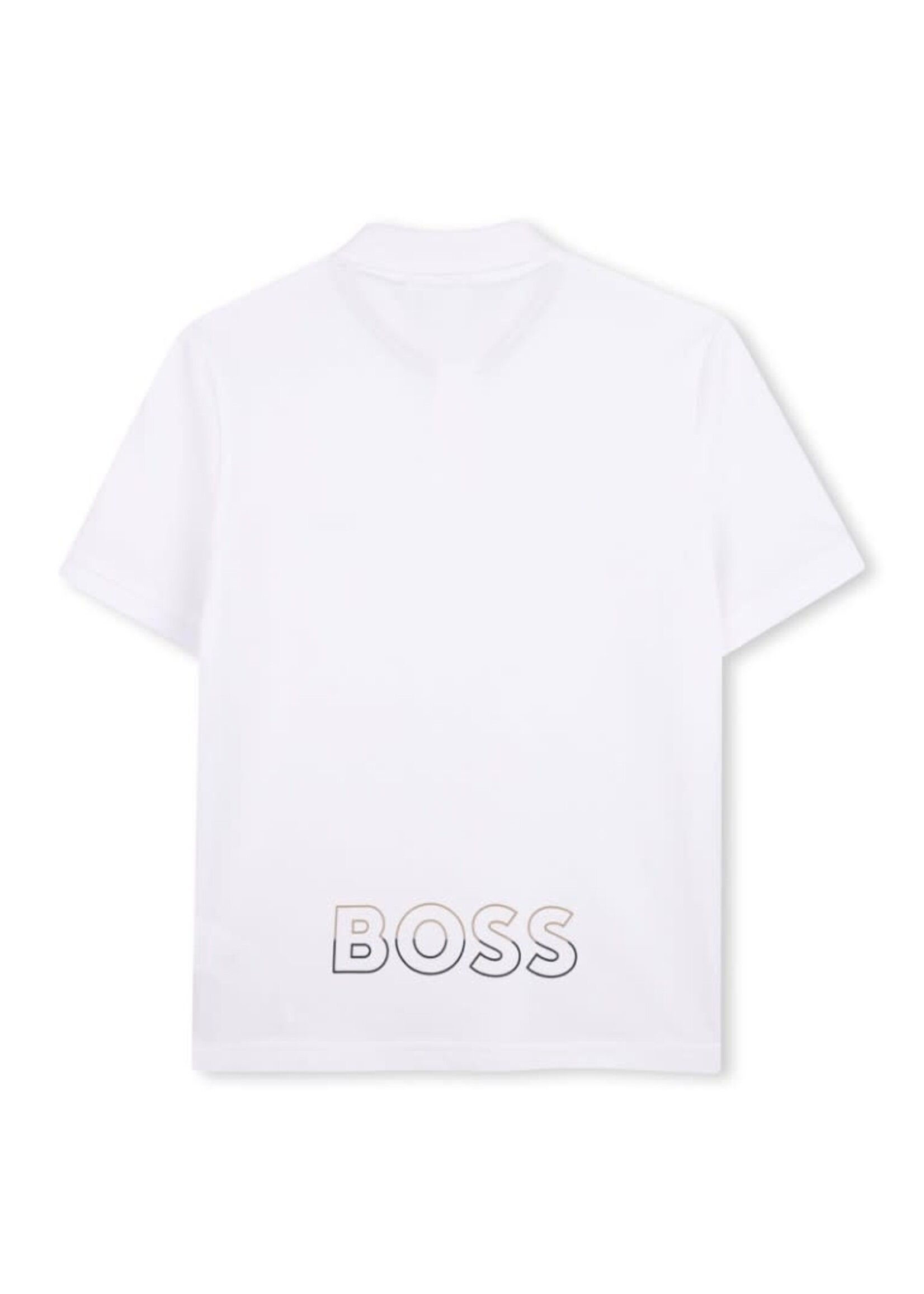 Boss Boss POLO MET KORTE MOUWEN J52954 WIT