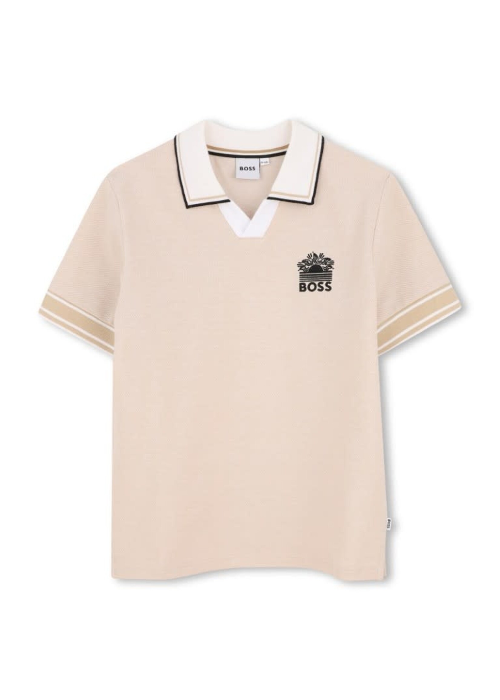 Boss Boss POLO MET KORTE MOUWEN J53075 BEIGE
