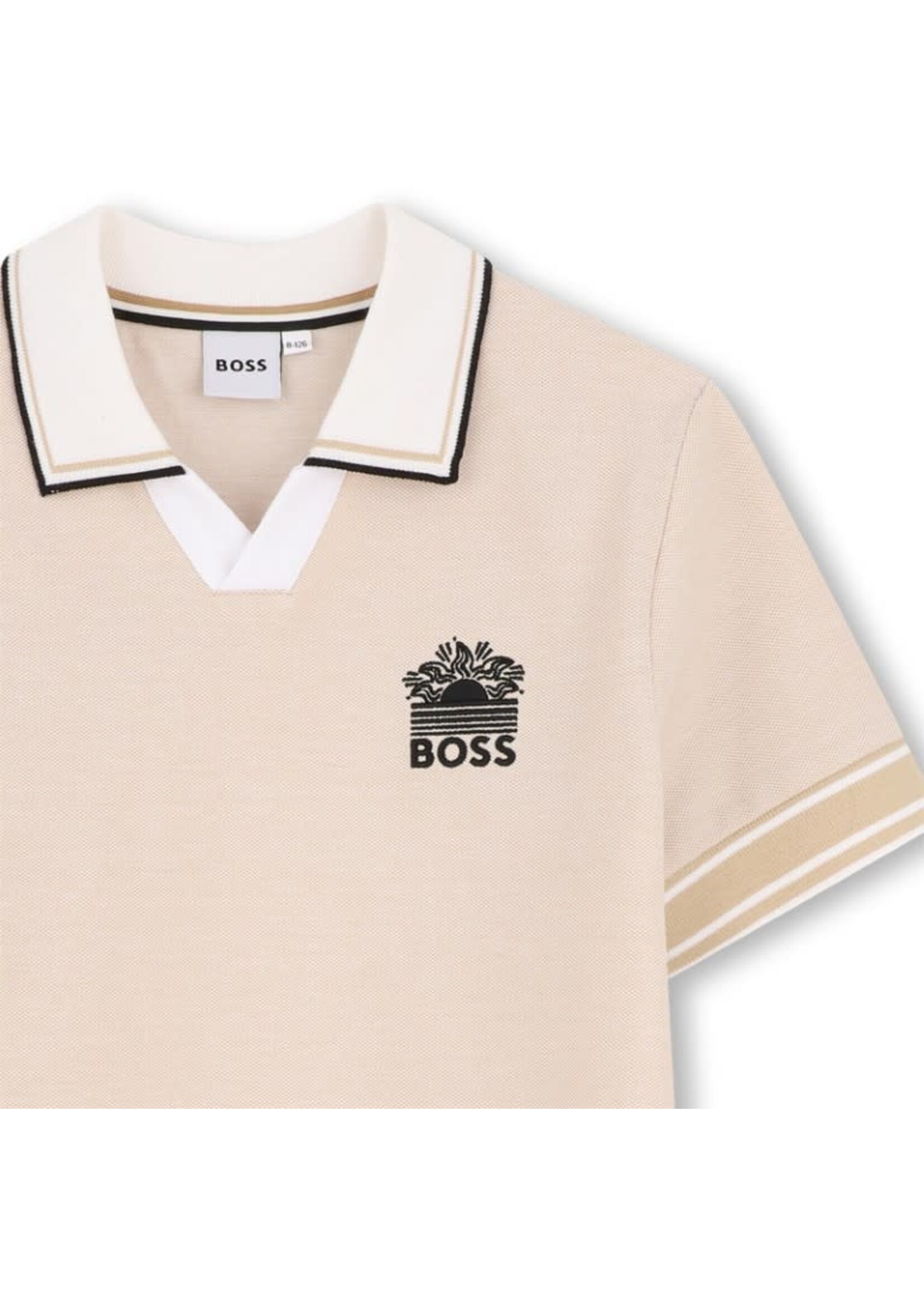 Boss Boss POLO MET KORTE MOUWEN J53075 BEIGE