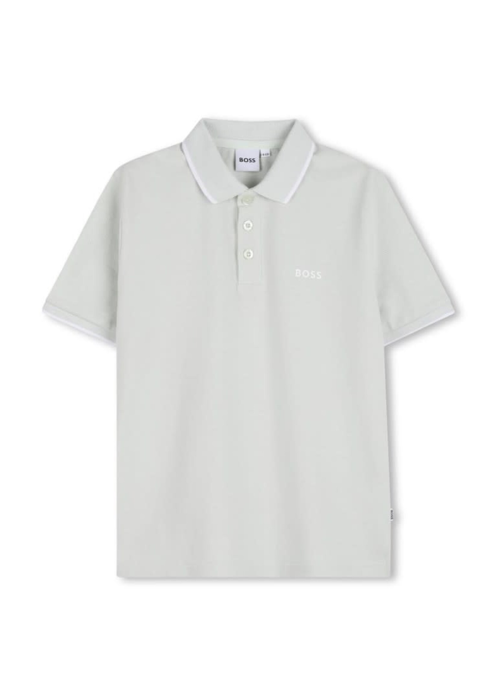 Boss Boss POLO MET KORTE MOUWEN J53169 SPRUIT GROEN