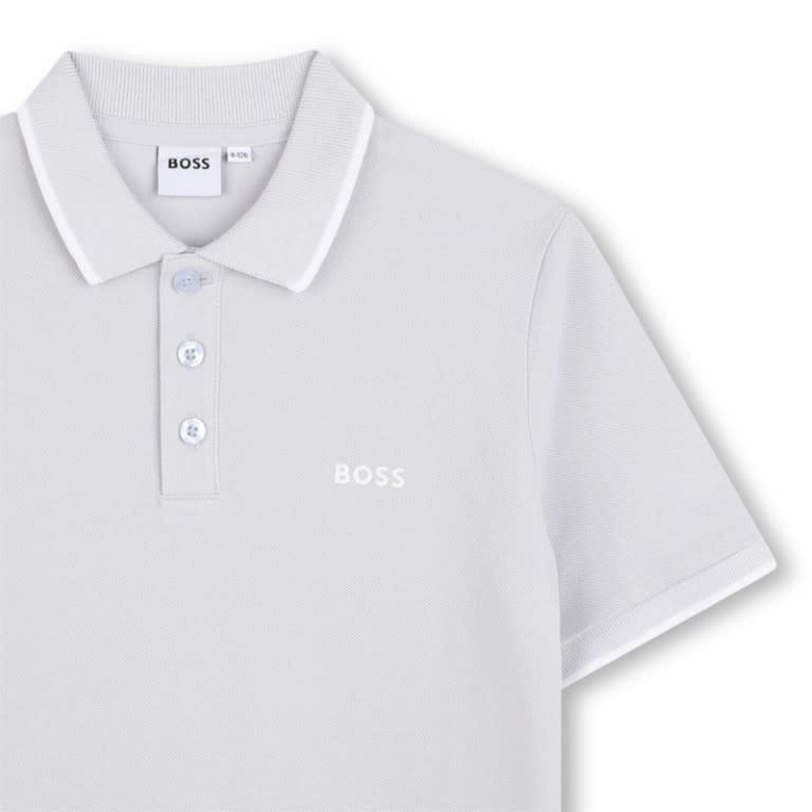 Boss Boss POLO MET KORTE MOUWEN J53169 LICHT BLAUW