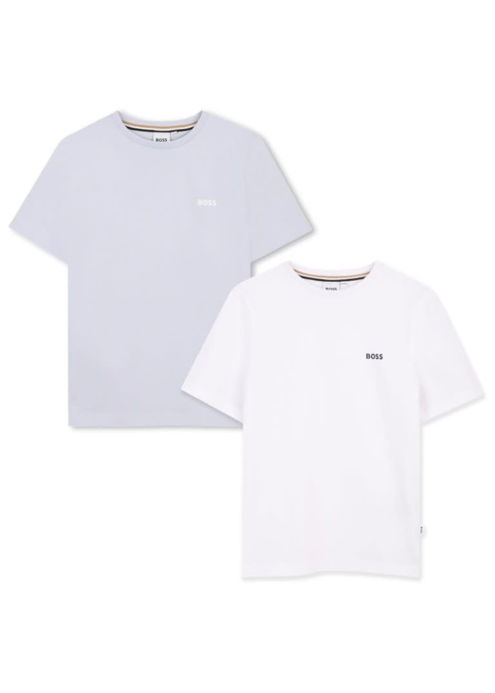 Boss Boss SET VAN 2T-SHIRTS J52680 LICHT BLAUW  WIT