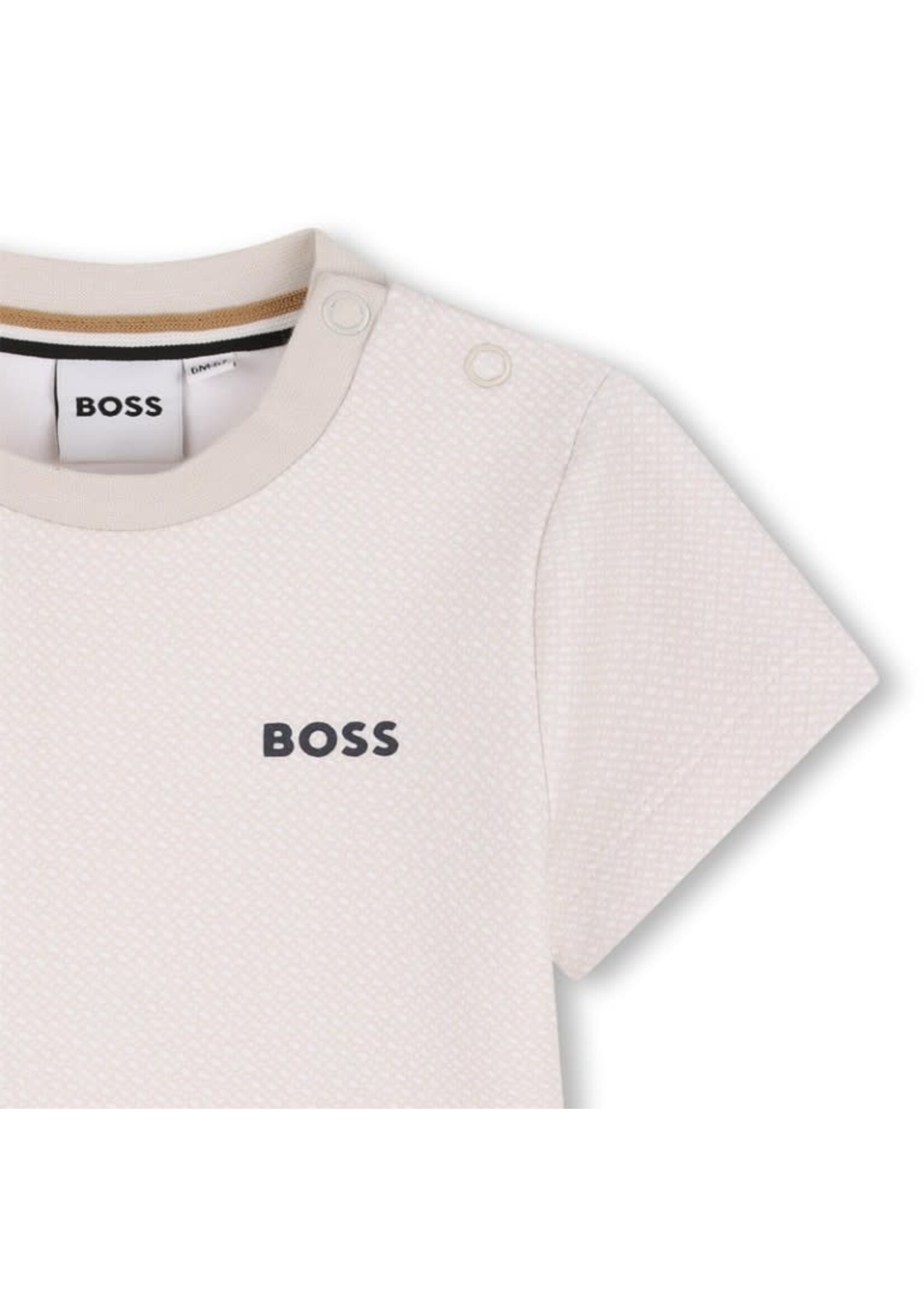 Boss Boss T-SHIRT KORTE MOUWEN J52884 ZAND-B