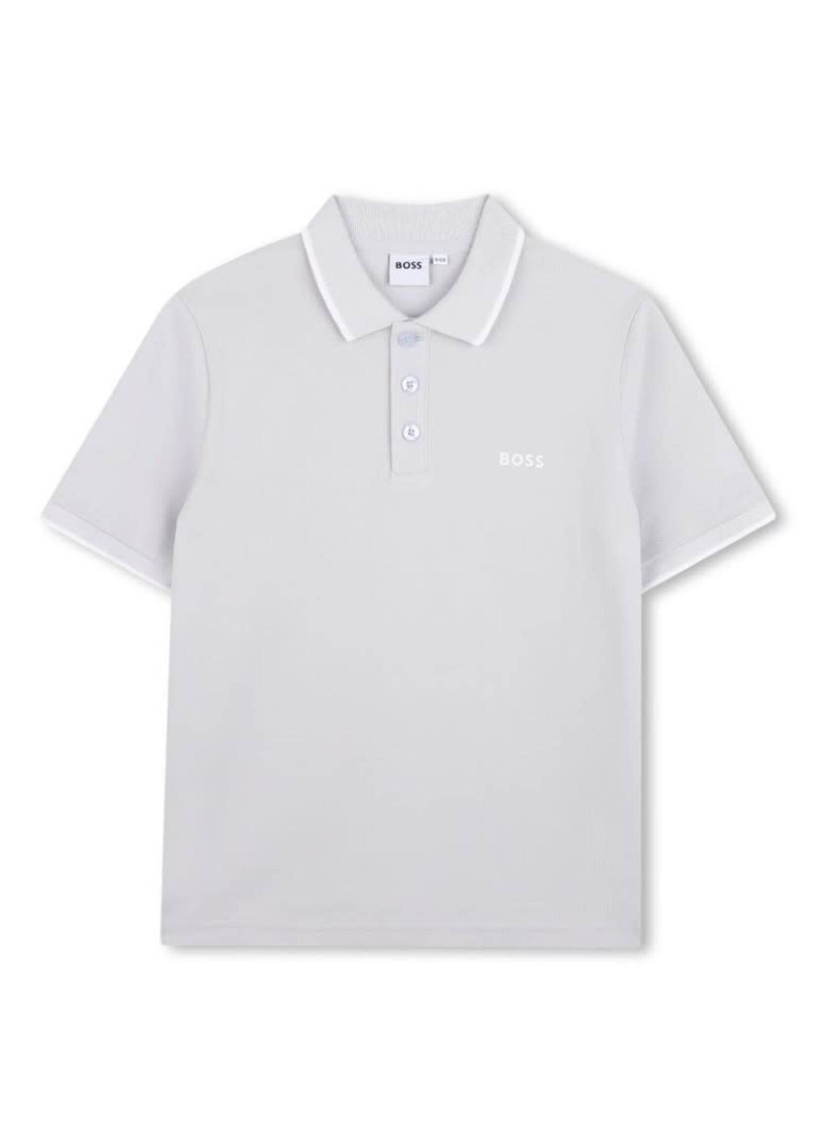 Boss Boss POLO MET KORTE MOUWEN J53169 LICHT BLAUW