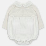 Martin Aranda Martin Aranda SHORT ROMPER KNIT & WOVEN BOY AMIEVA Blanco roto - 001-30320