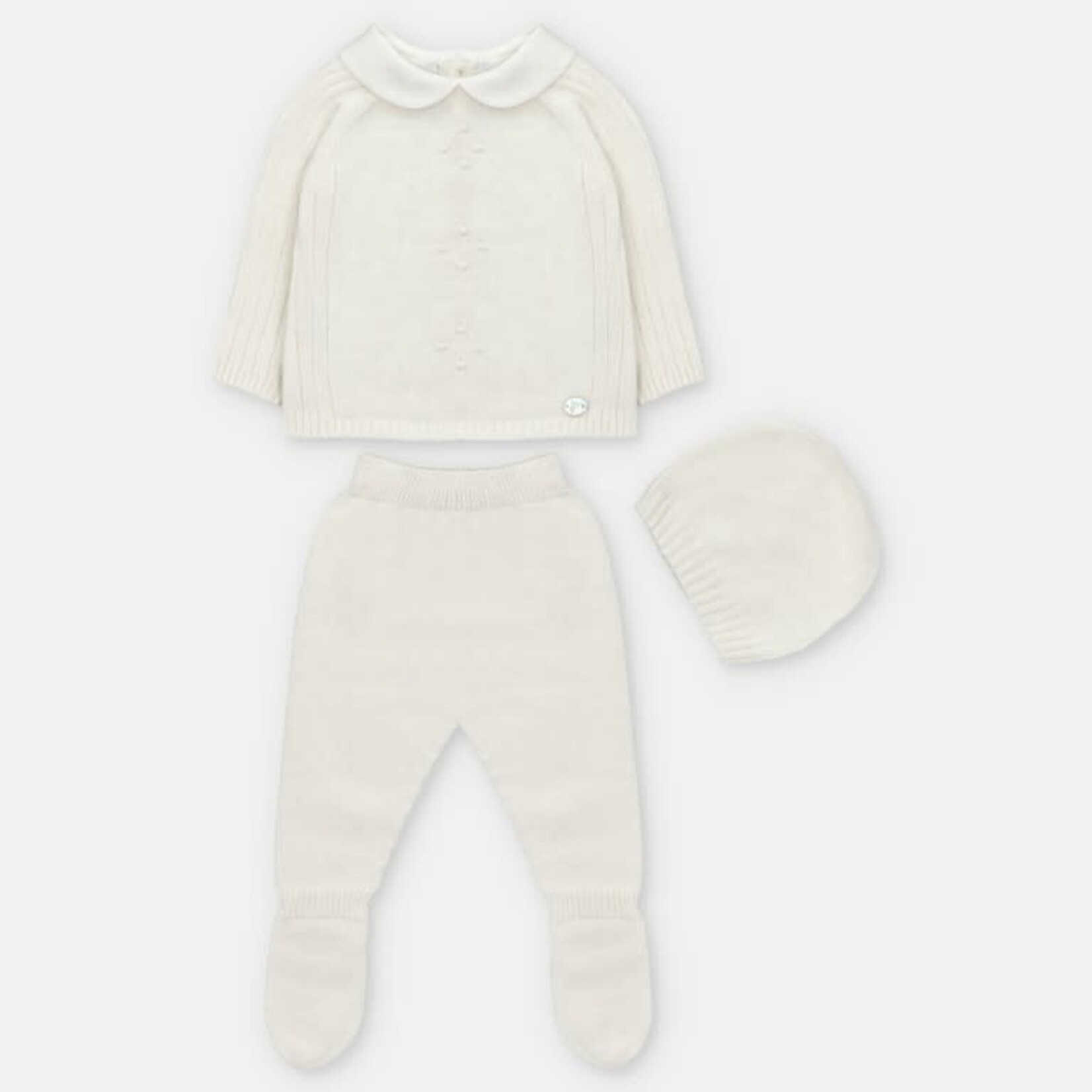 Martin Aranda Martin Aranda SET SWEATER, LEGGINGS & HAT KNIT UNISEX AMIEVA Blanco roto - 004-10320