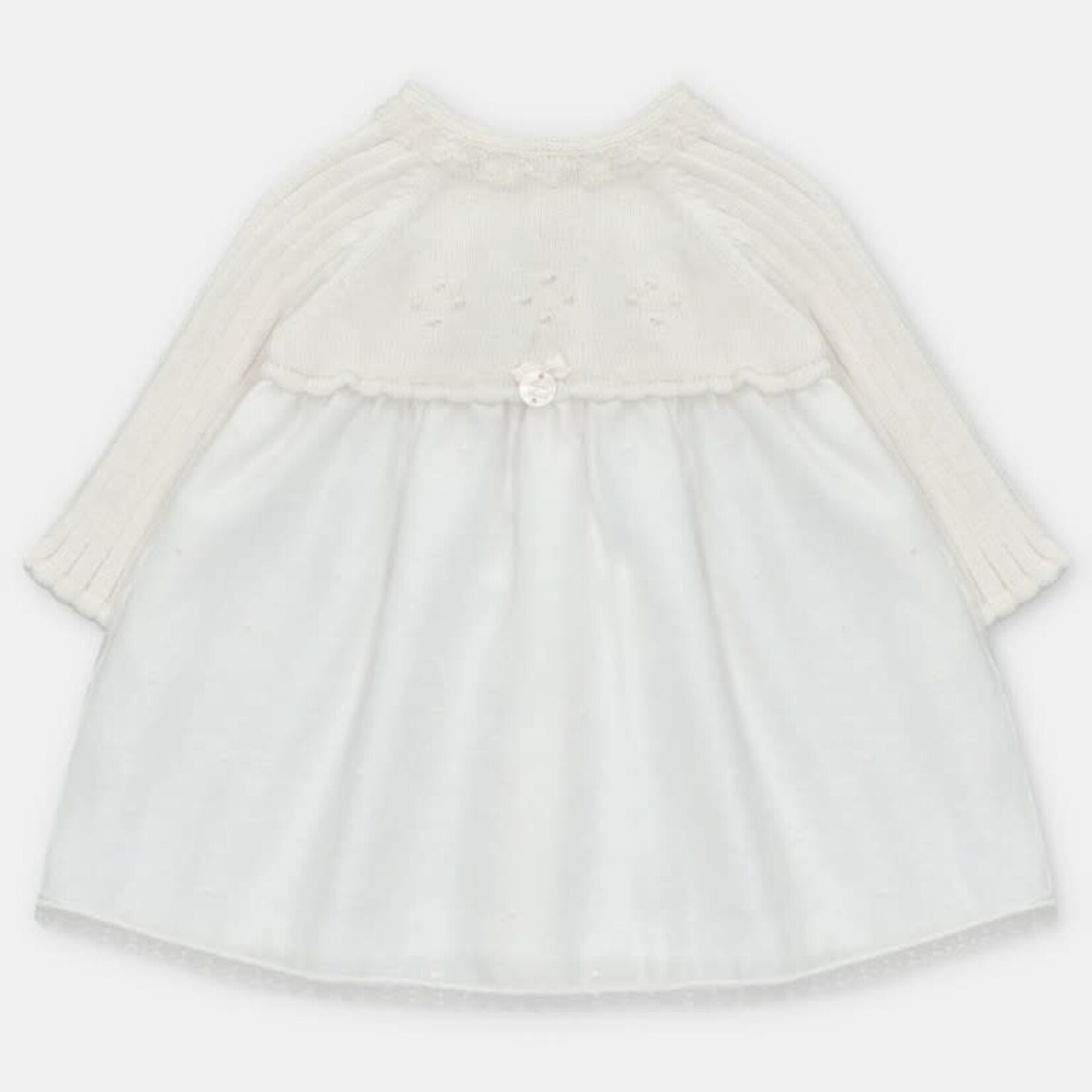 Martin Aranda Martin Aranda DRESS KNIT & WOVEN GIRL AMIEVA Blanco roto - 047-30320