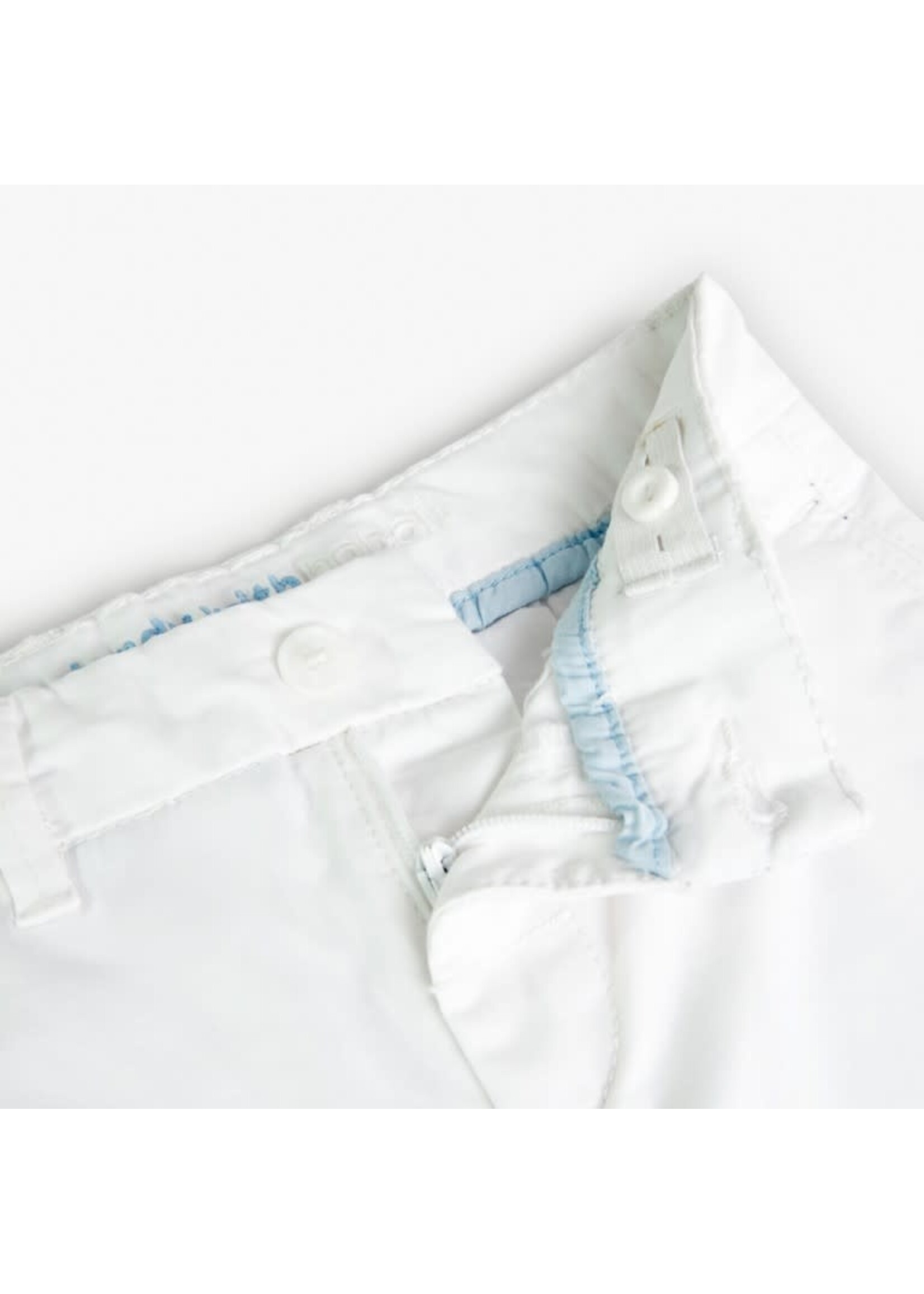 Boboli Boboli Stretch satin trousers for boy -BCI white 738042