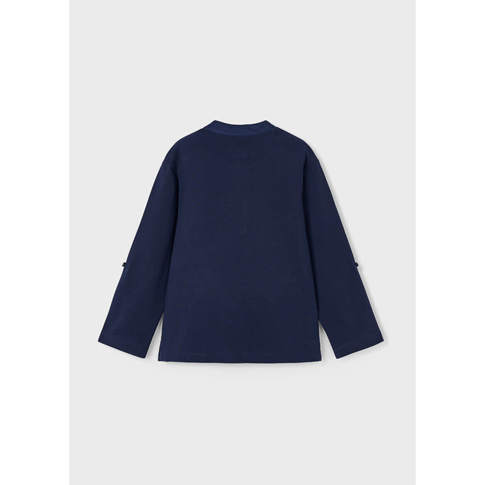Mayoral Mayoral L/s mao-collar polo shirt Navy - 25 03111