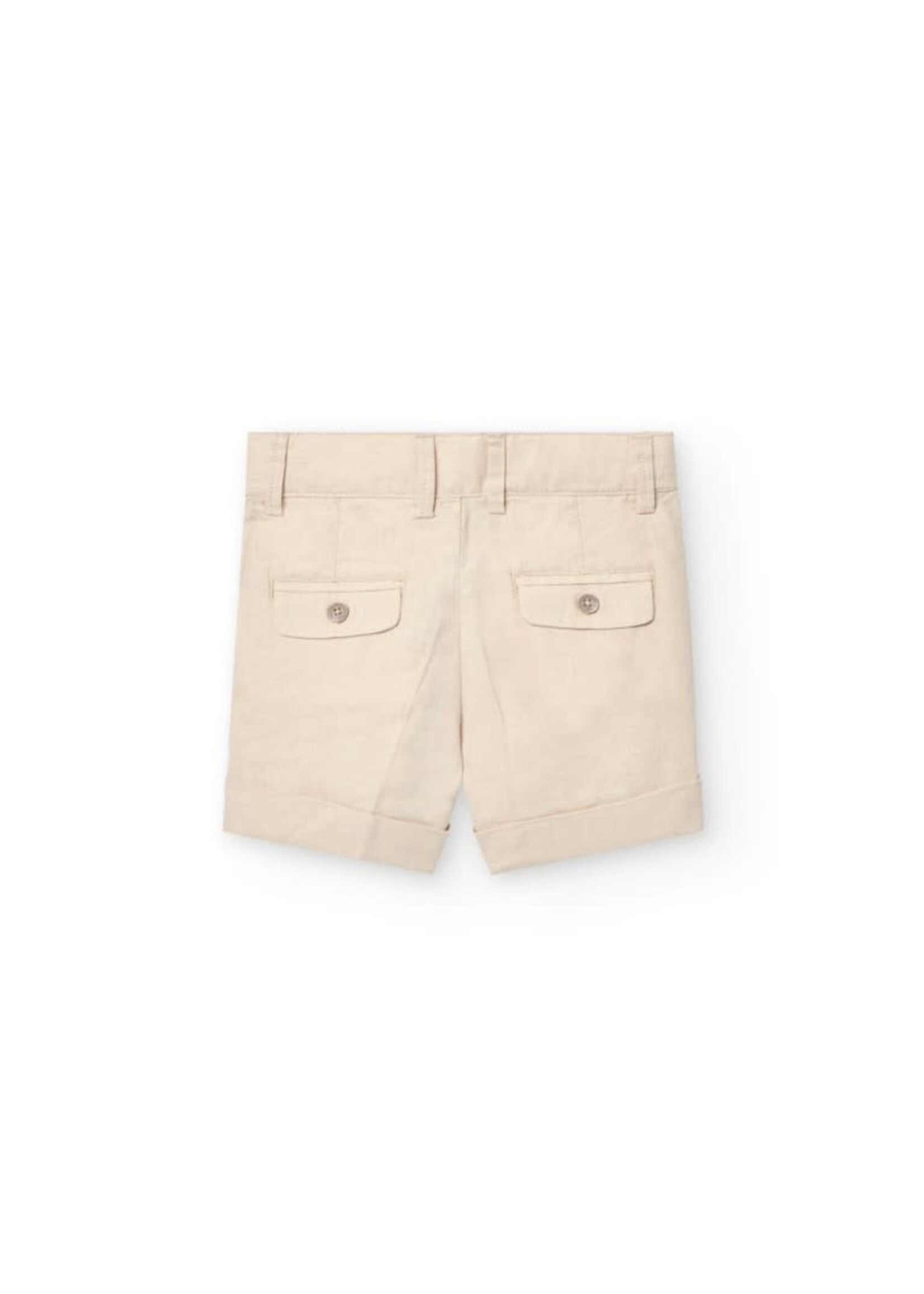 Boboli Boboli Linen bermuda shorts for baby boy -BCI saber 711065