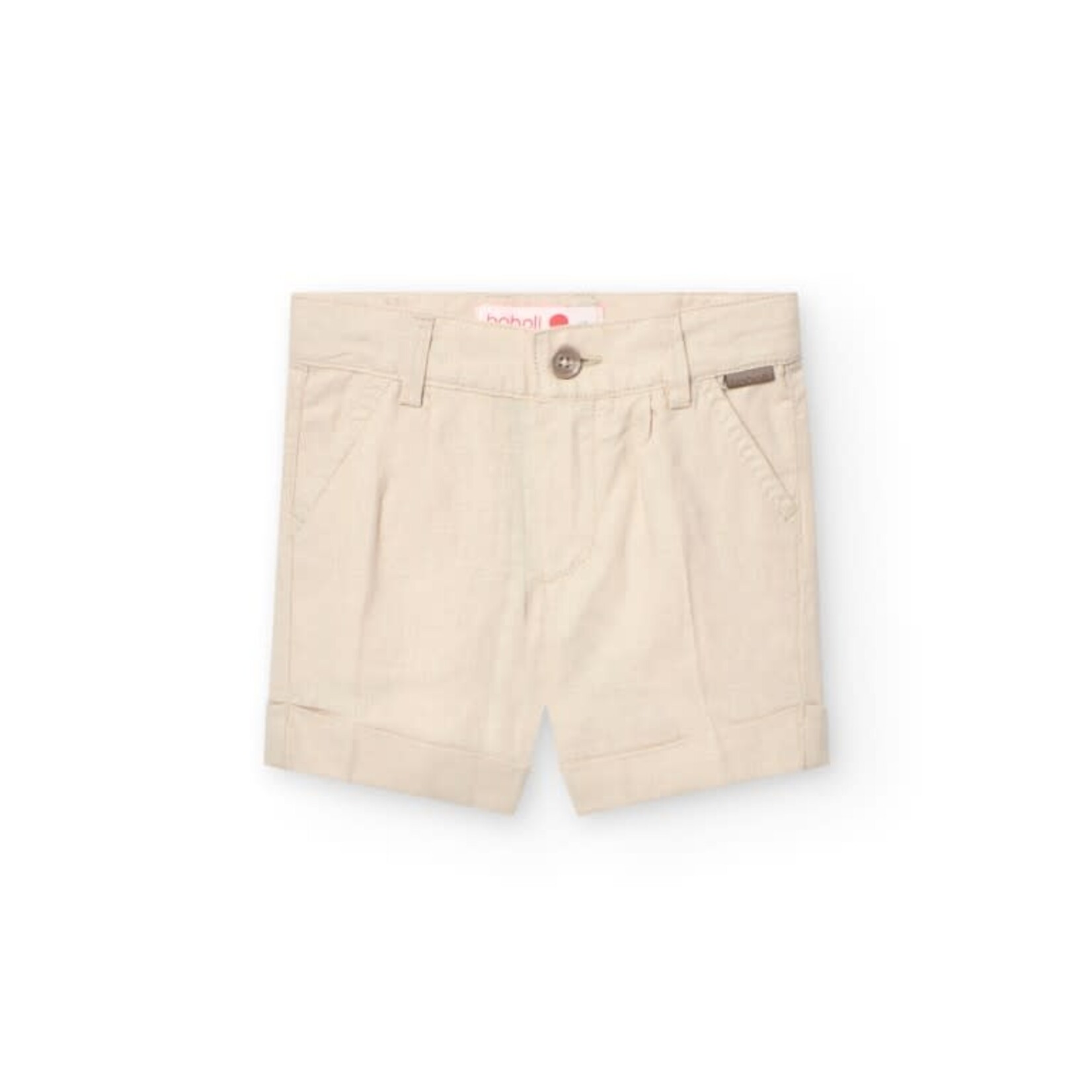Boboli Boboli Linen bermuda shorts for baby boy -BCI saber 711065