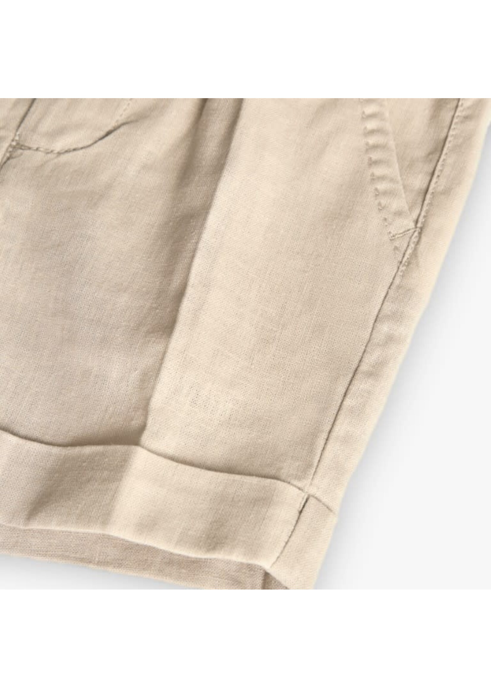 Boboli Boboli Linen bermuda shorts for baby boy -BCI saber 711065