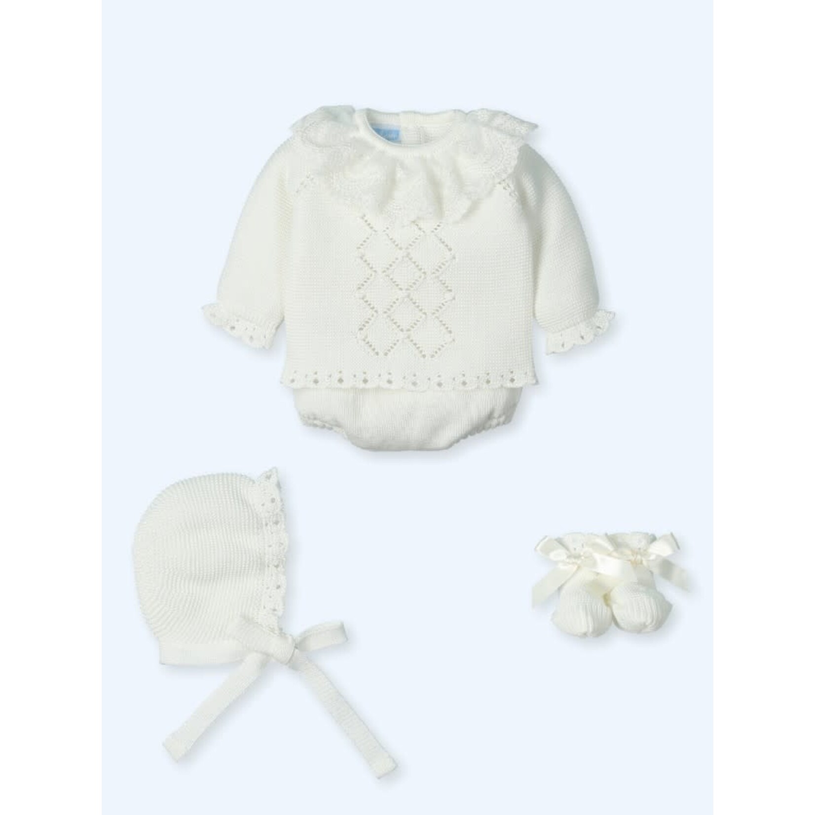 Mac Ilusion Mac Ilusion Traje 4 Piezas M/L corto con tul bordado SPECIAL THING Crudo B