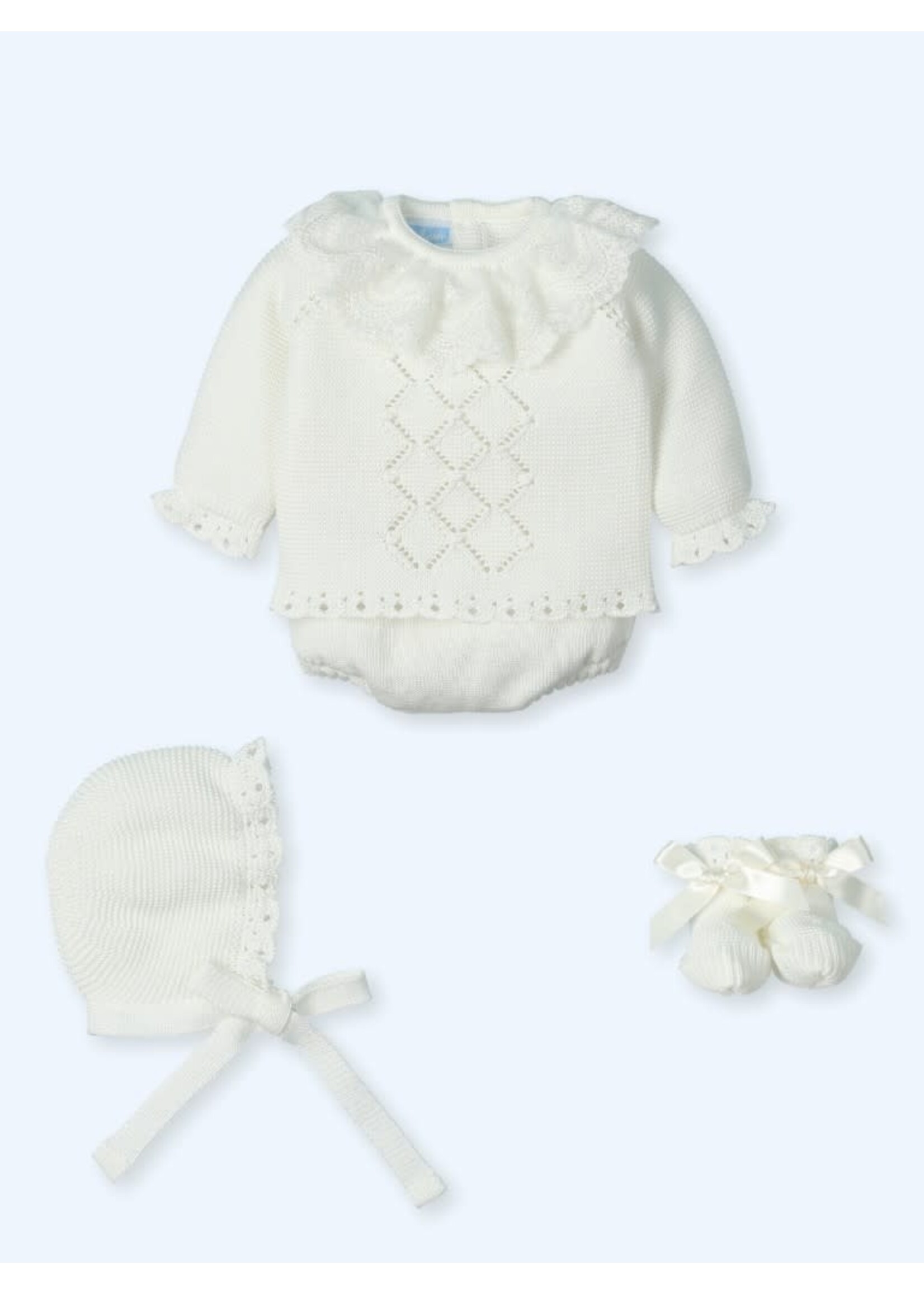 Mac Ilusion Mac Ilusion Traje 4 Piezas M/L corto con tul bordado SPECIAL THING Crudo B