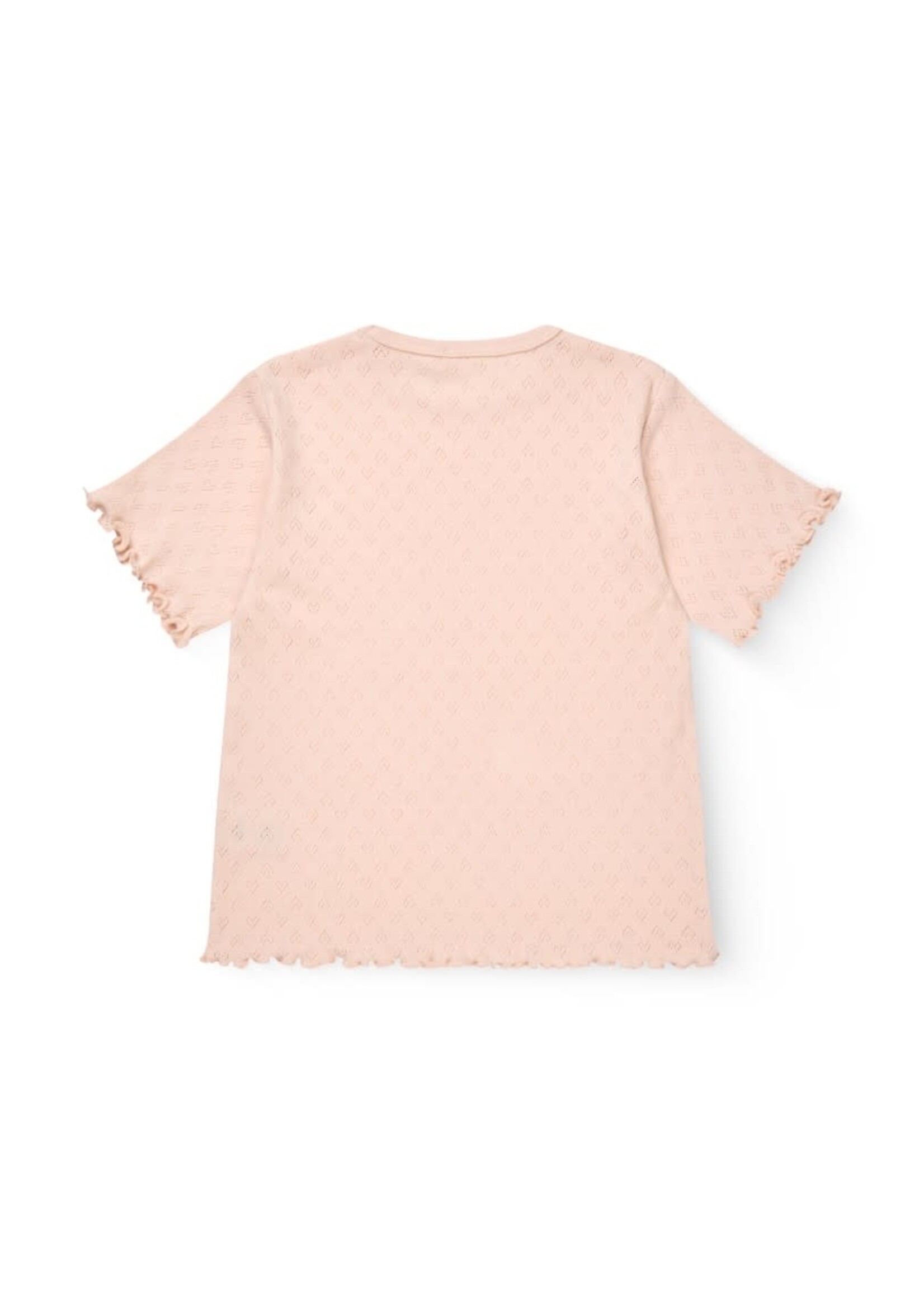 Copenhagen Colors Copenhagen Colors POINTELLE HEART T-SHIRT DUSTY ROSE 215-193