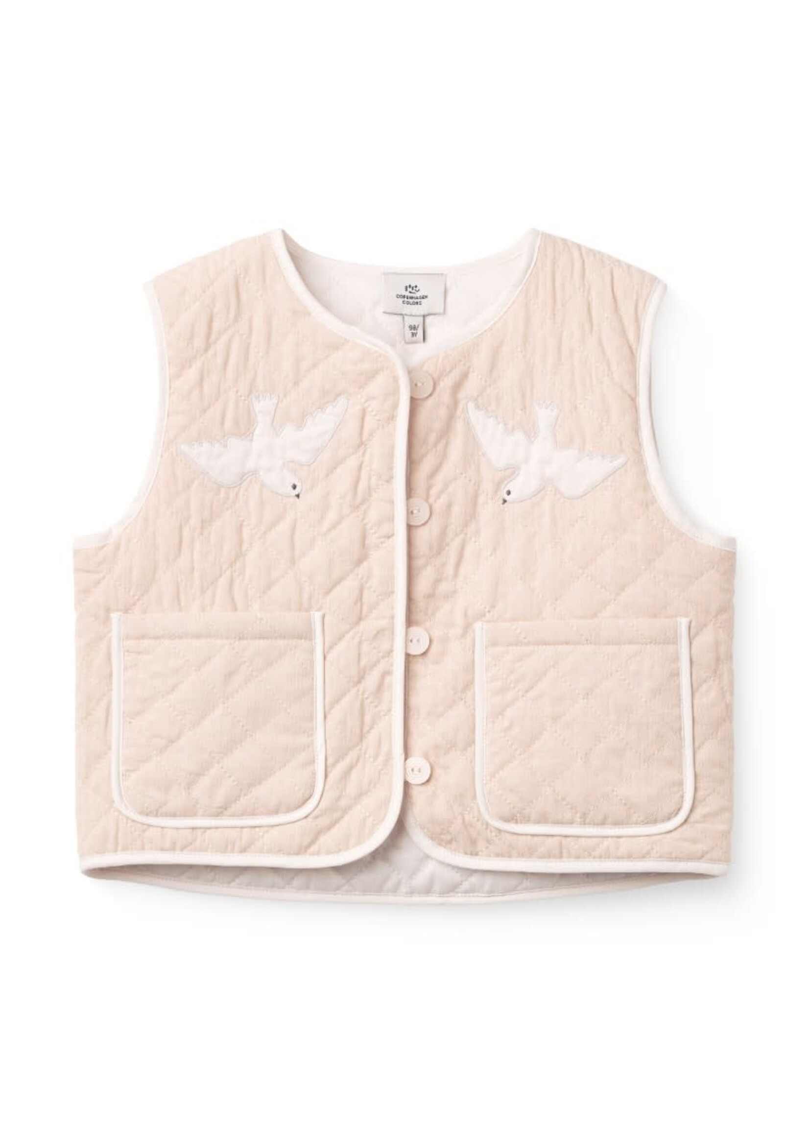 Copenhagen Colors Copenhagen Colors QUILTED  VEST DUSTY ROSE COMB. 261-245-600