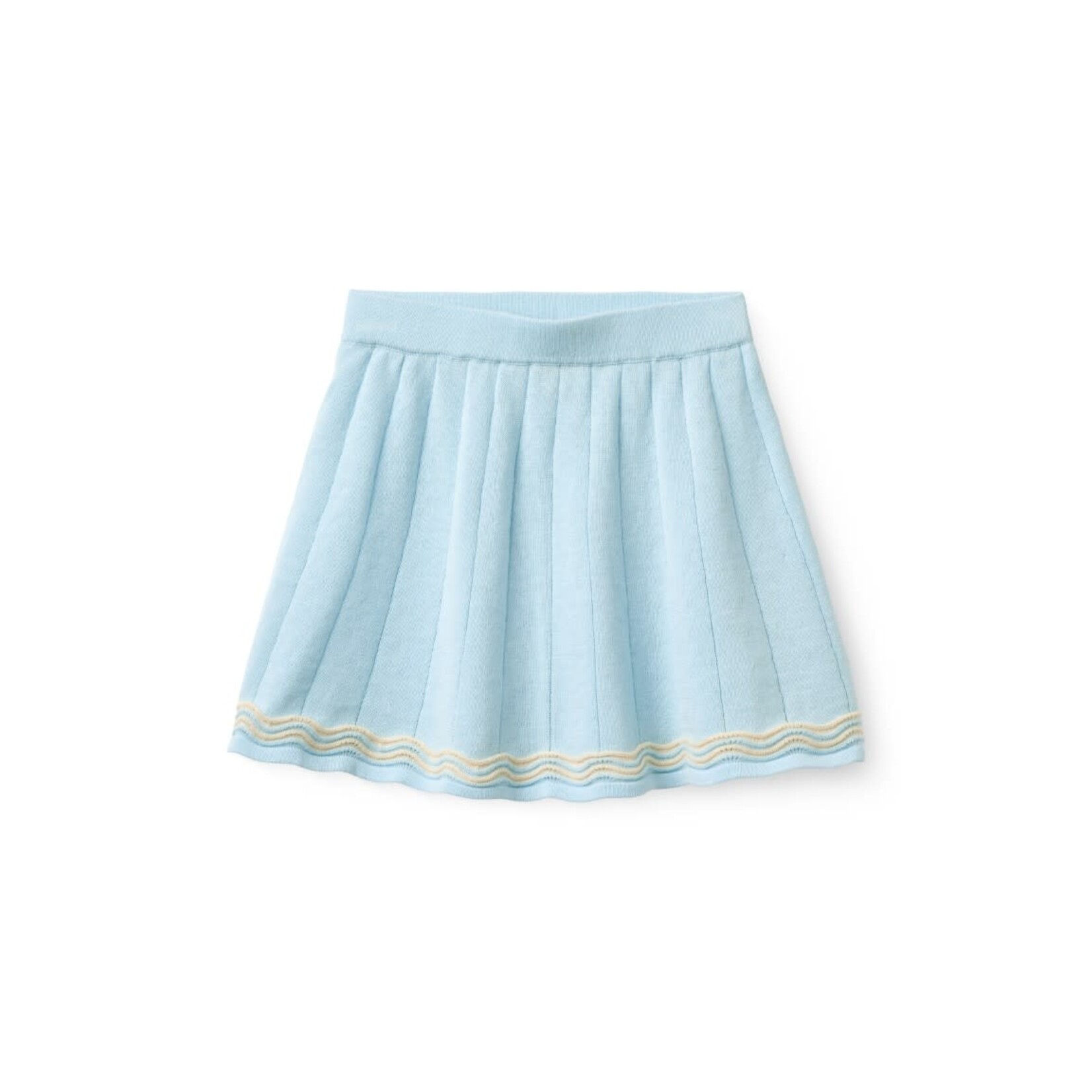 Copenhagen Colors Copenhagen Colors KNITTED TENNIS SKIRT ICE BLUE/CREAM COMB. 241-000-401