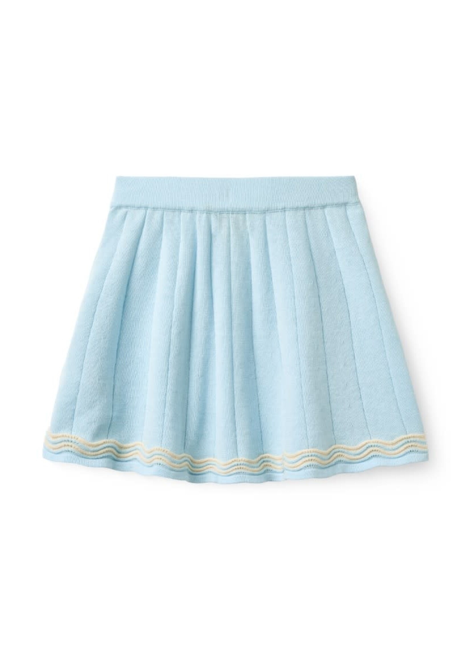 Copenhagen Colors Copenhagen Colors KNITTED TENNIS SKIRT ICE BLUE/CREAM COMB. 241-000-401