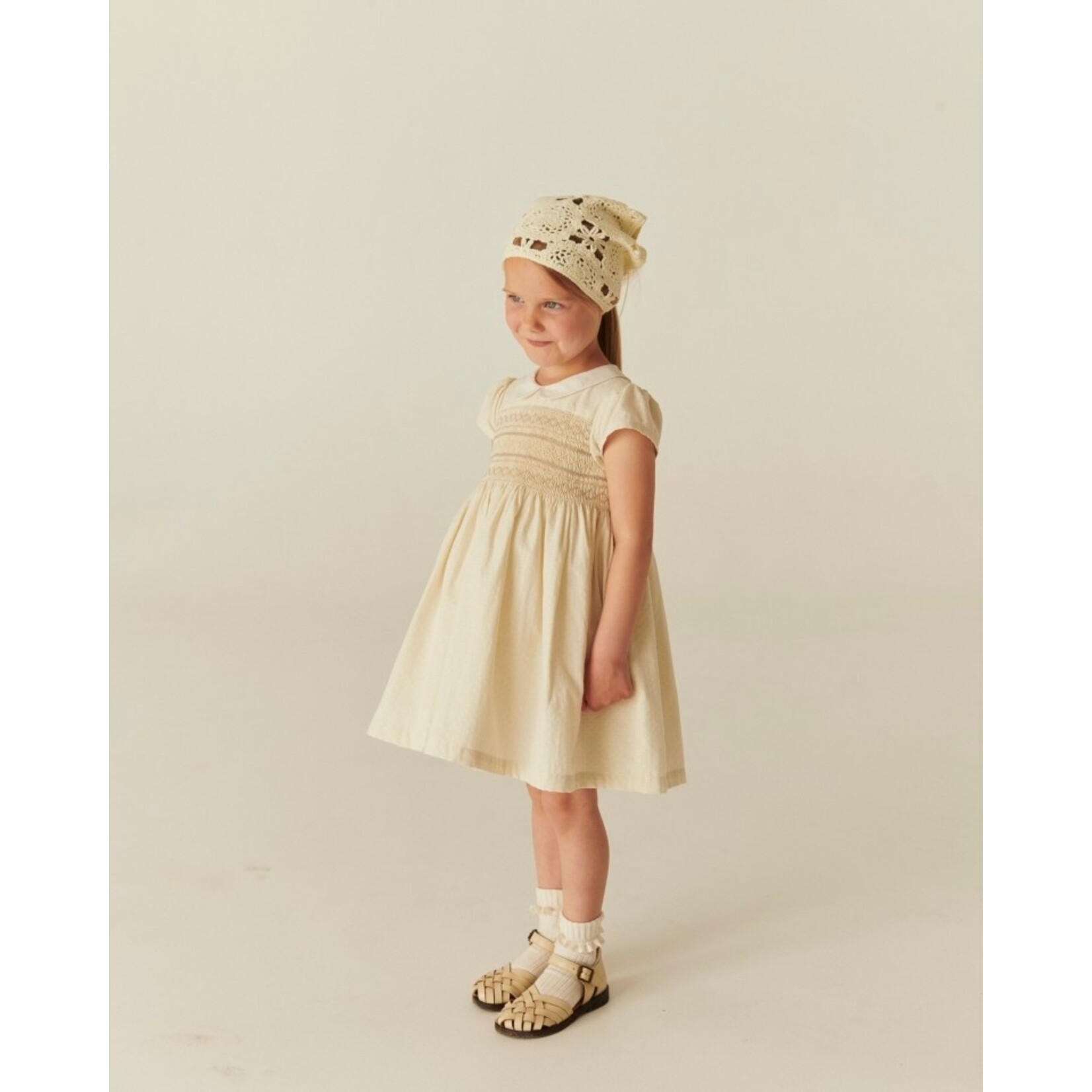 Copenhagen Colors Copenhagen Colors SMOCK DRESS W. EMB. CREAM COMB. 261-240-500