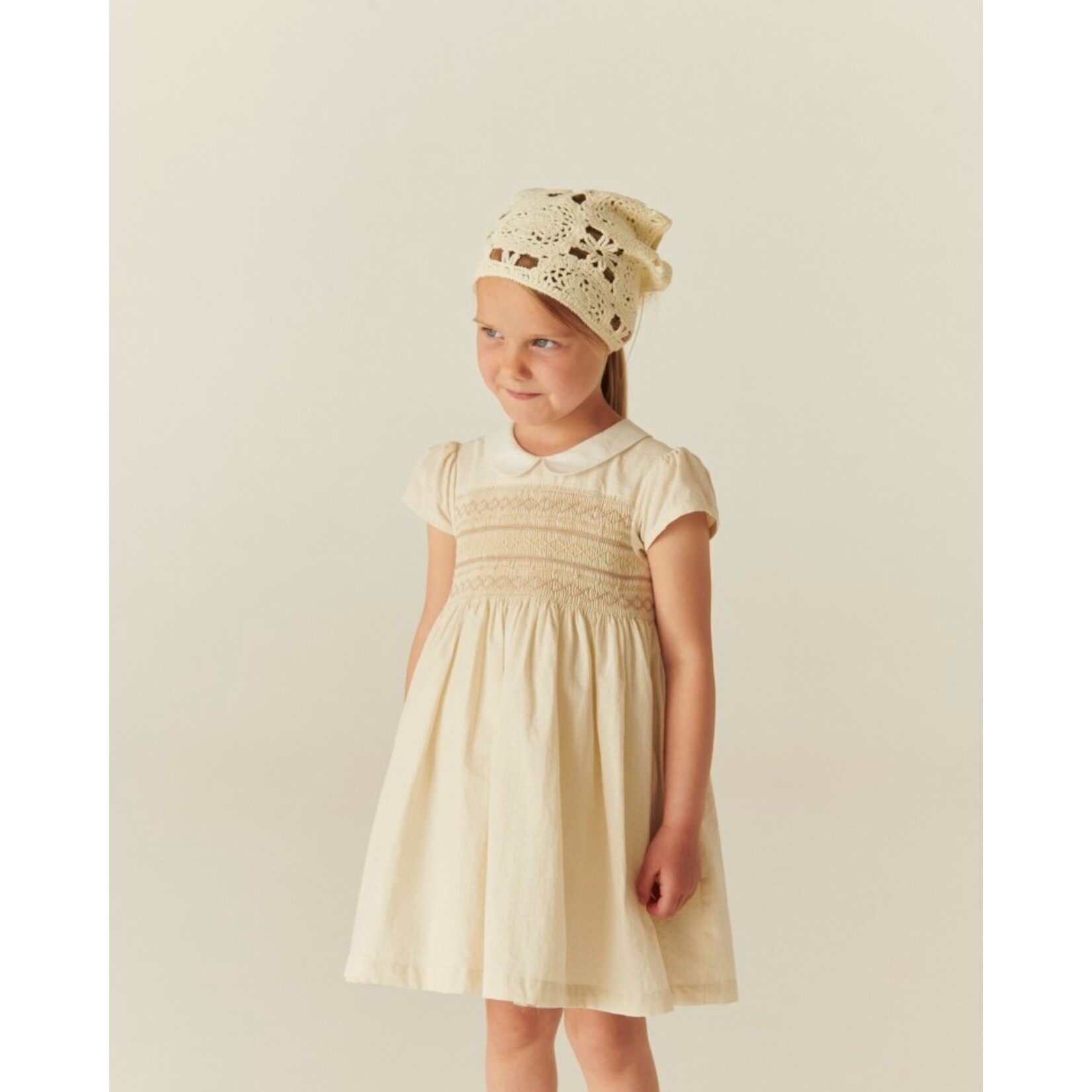 Copenhagen Colors Copenhagen Colors SMOCK DRESS W. EMB. CREAM COMB. 261-240-500