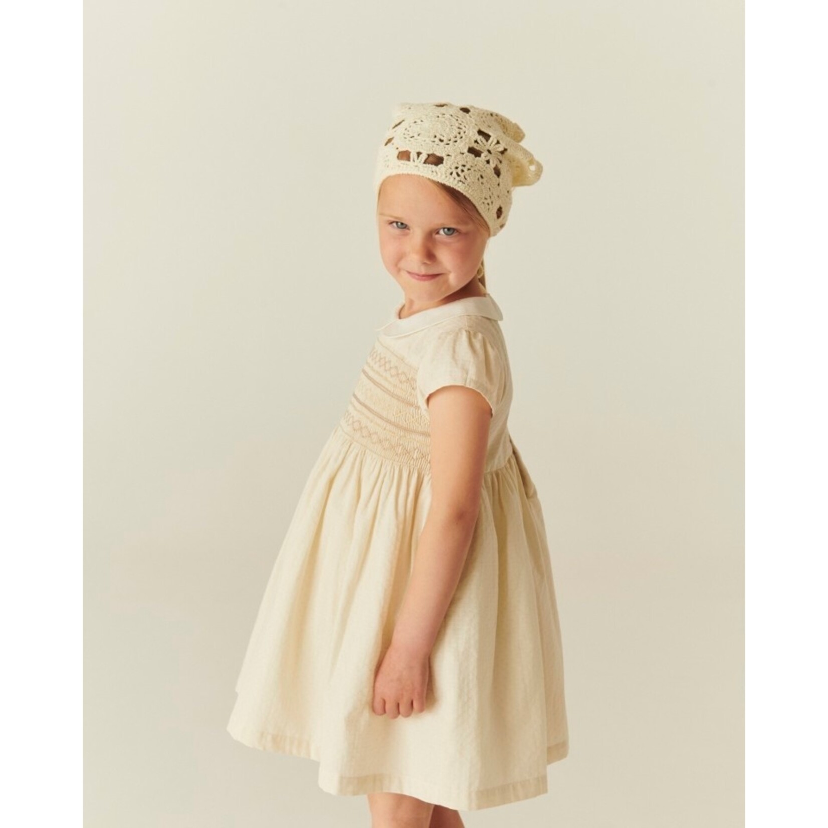 Copenhagen Colors Copenhagen Colors SMOCK DRESS W. EMB. CREAM COMB. 261-240-500