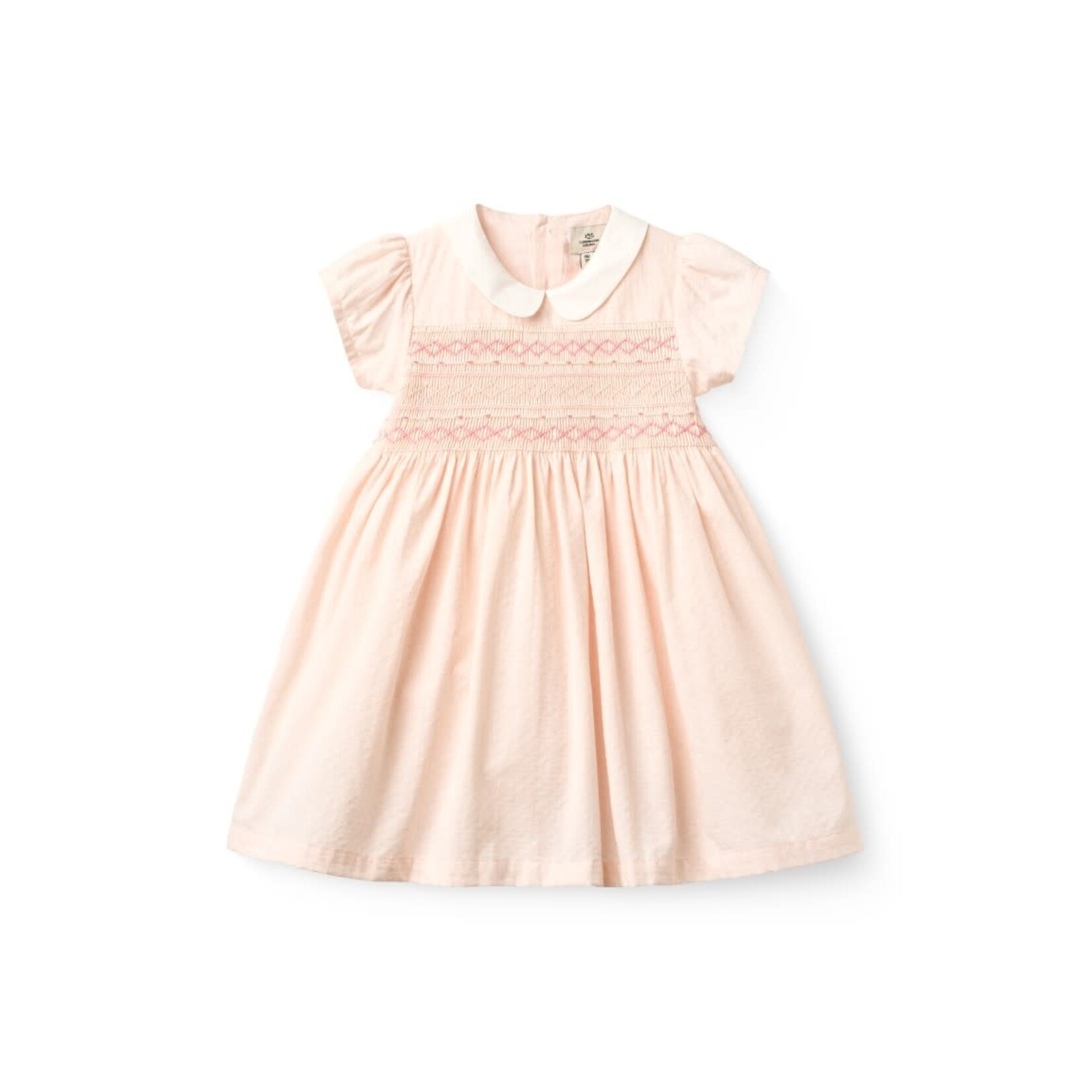 Copenhagen Colors Copenhagen Colors SMOCK DRESS W. EMB. DUSTY ROSE COMB. 261-240-500