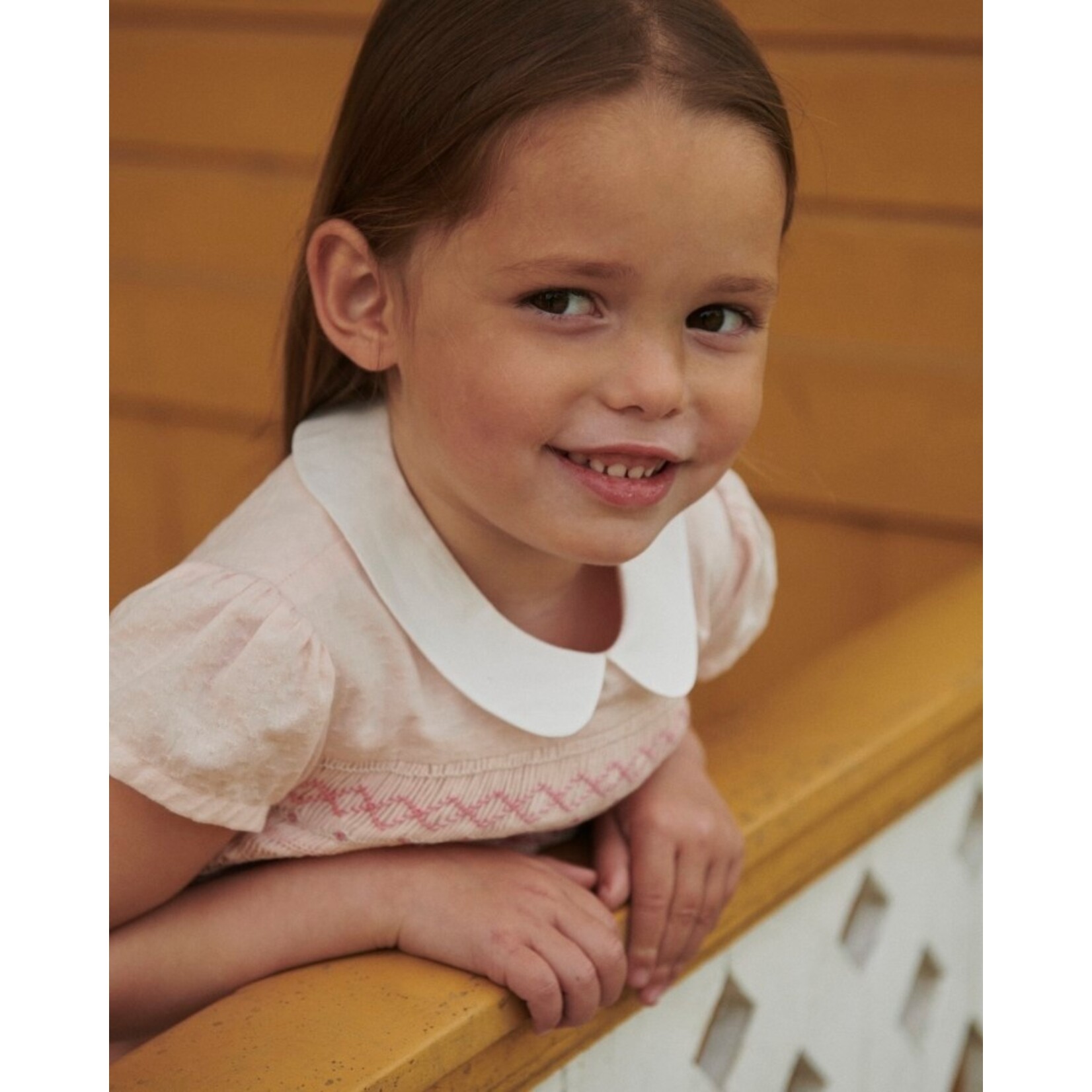 Copenhagen Colors Copenhagen Colors SMOCK DRESS W. EMB. DUSTY ROSE COMB. 261-240-500