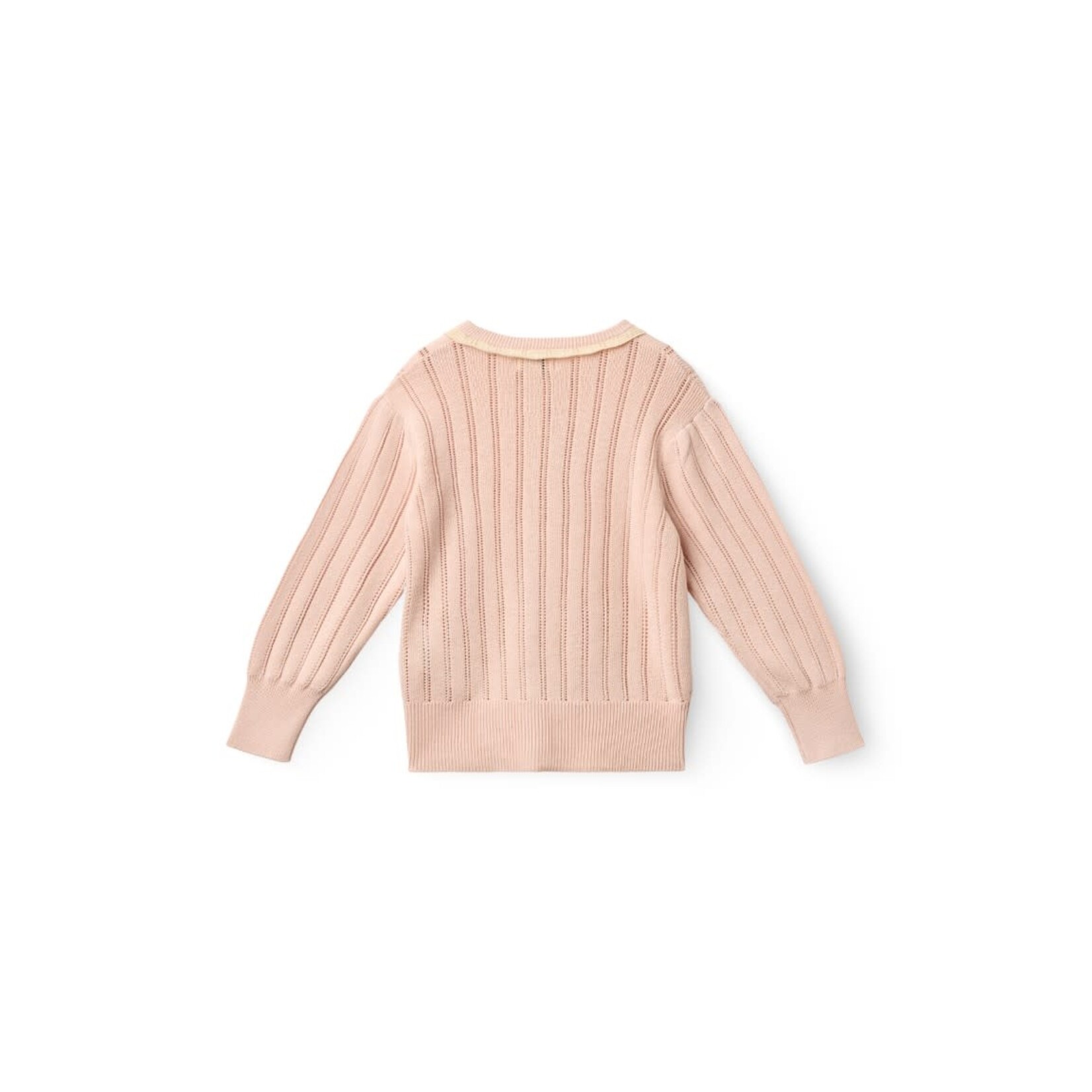 Copenhagen Colors Copenhagen Colors KNITTED POINTELLE CARDIGAN DUSTY ROSE COMB. 261-000-316