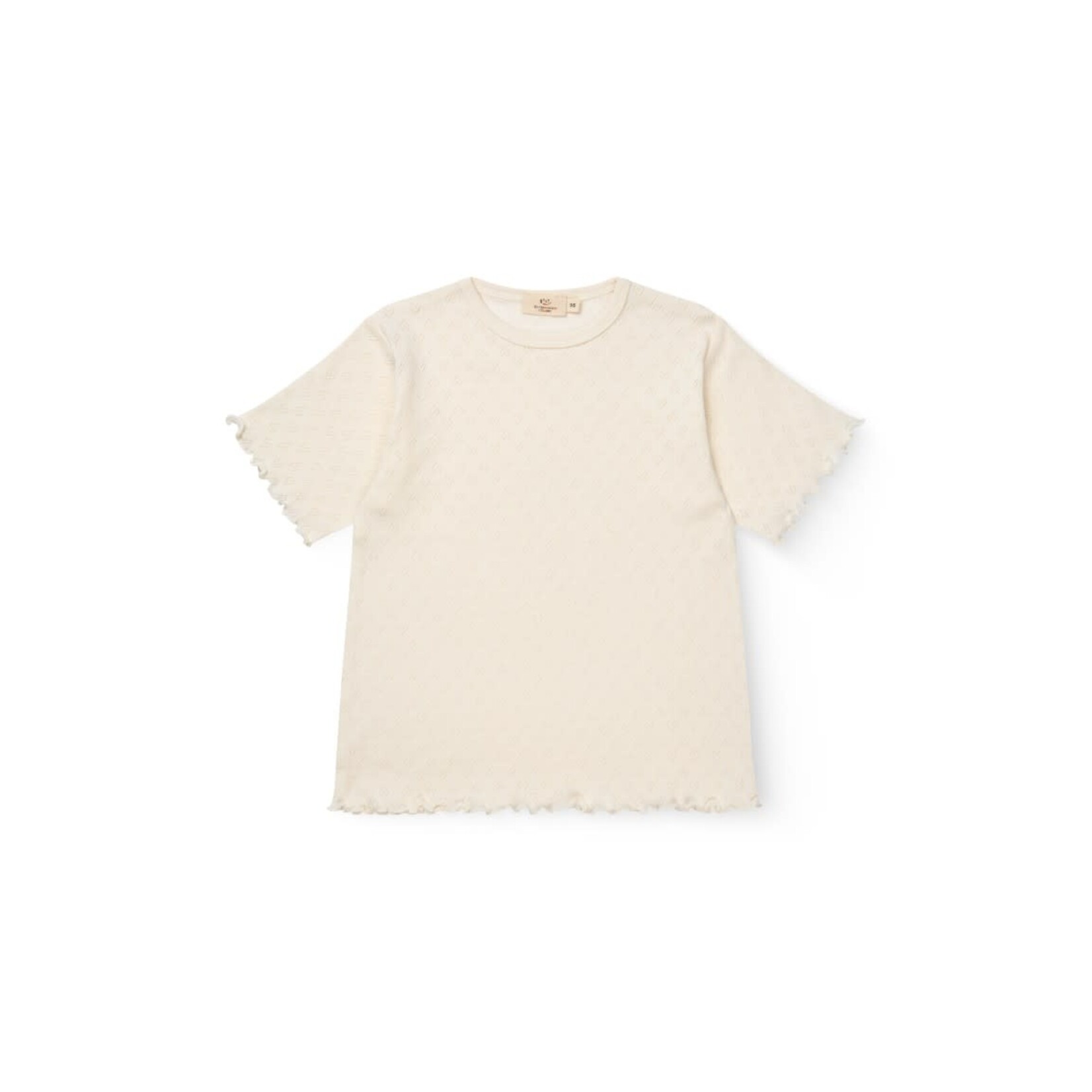 Copenhagen Colors Copenhagen Colors POINTELLE HEART T-SHIRT CREAM 215-193
