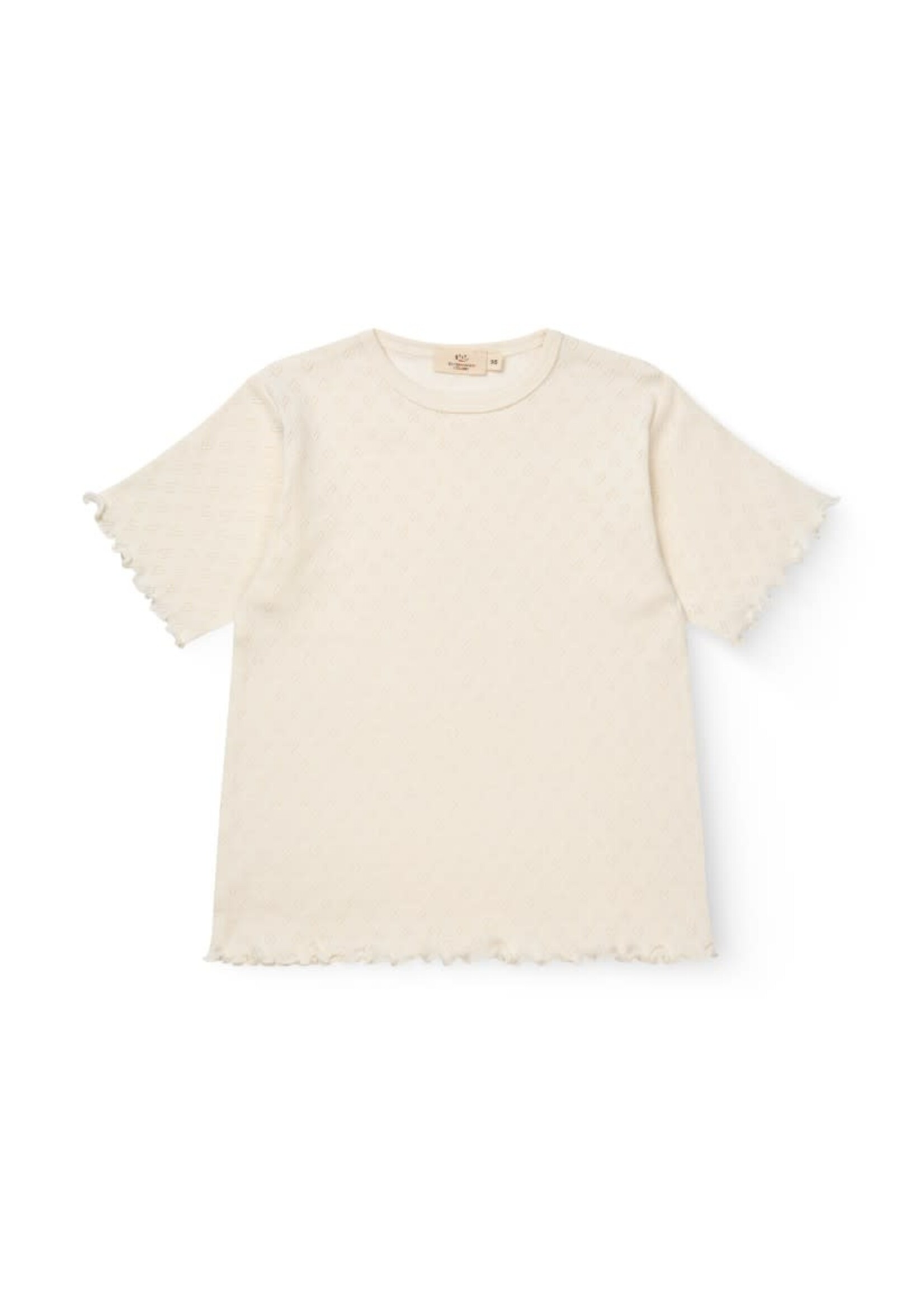 Copenhagen Colors Copenhagen Colors POINTELLE HEART T-SHIRT CREAM 215-193