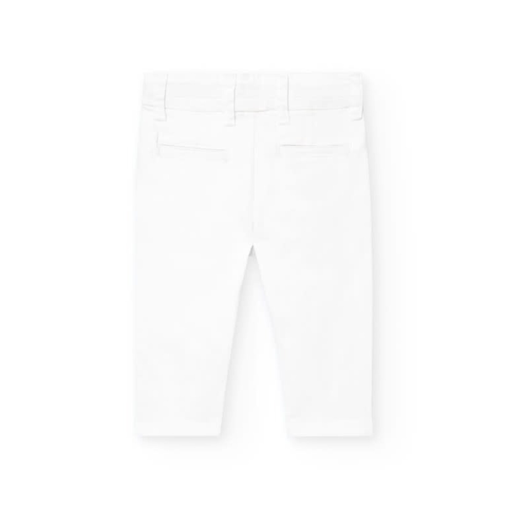 Boboli Boboli Stretch satin trousers for BOY-BCI white 711155
