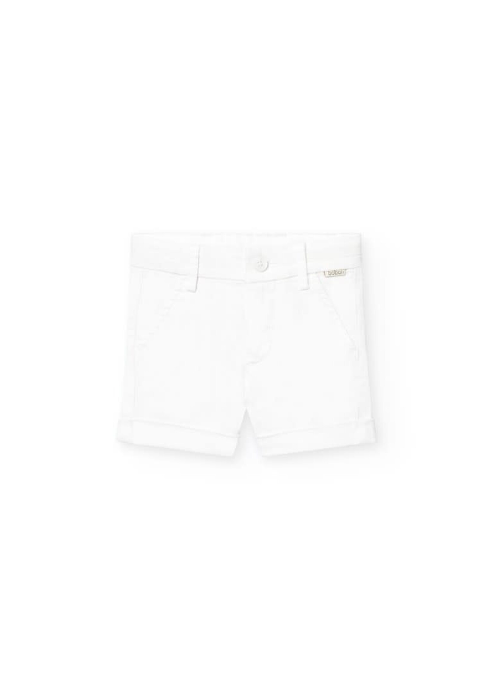 Boboli Boboli Satin bermuda shorts for baby boy -BCI white 711100