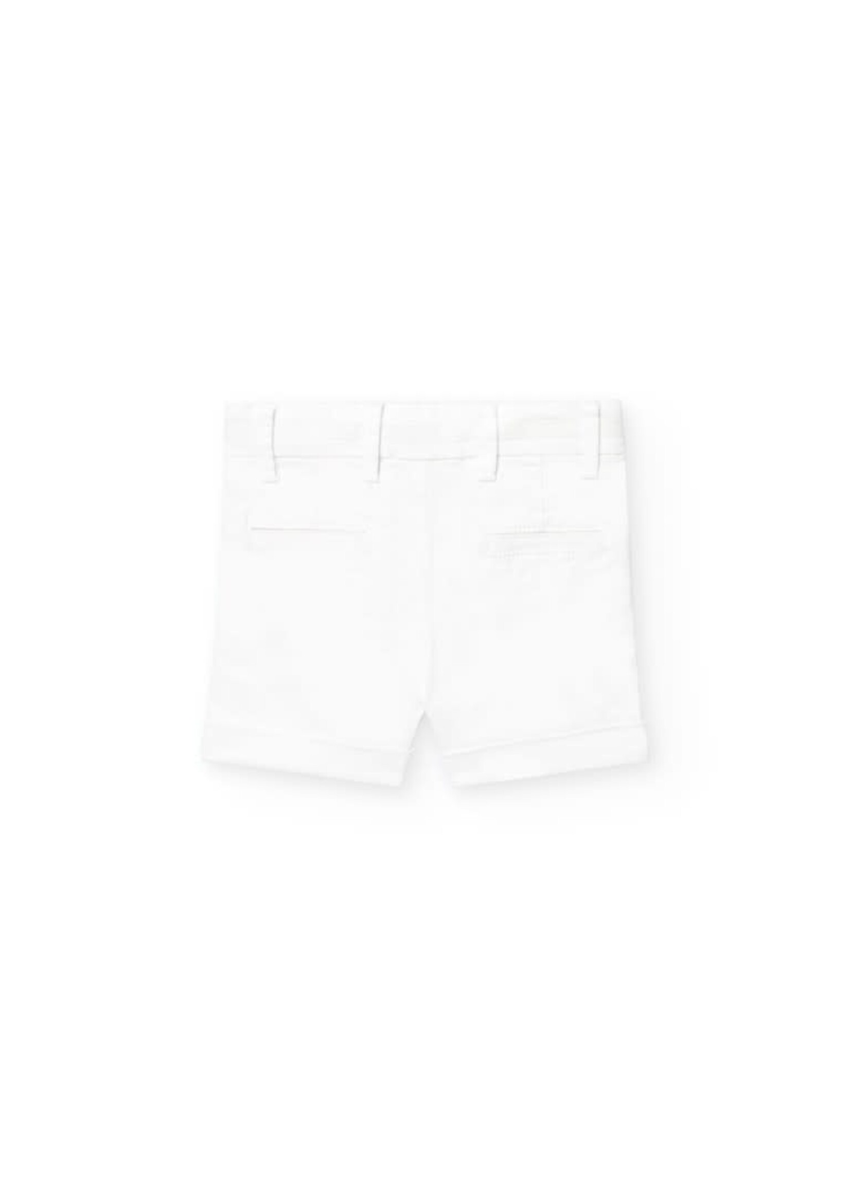 Boboli Boboli Satin bermuda shorts for baby boy -BCI white 711100