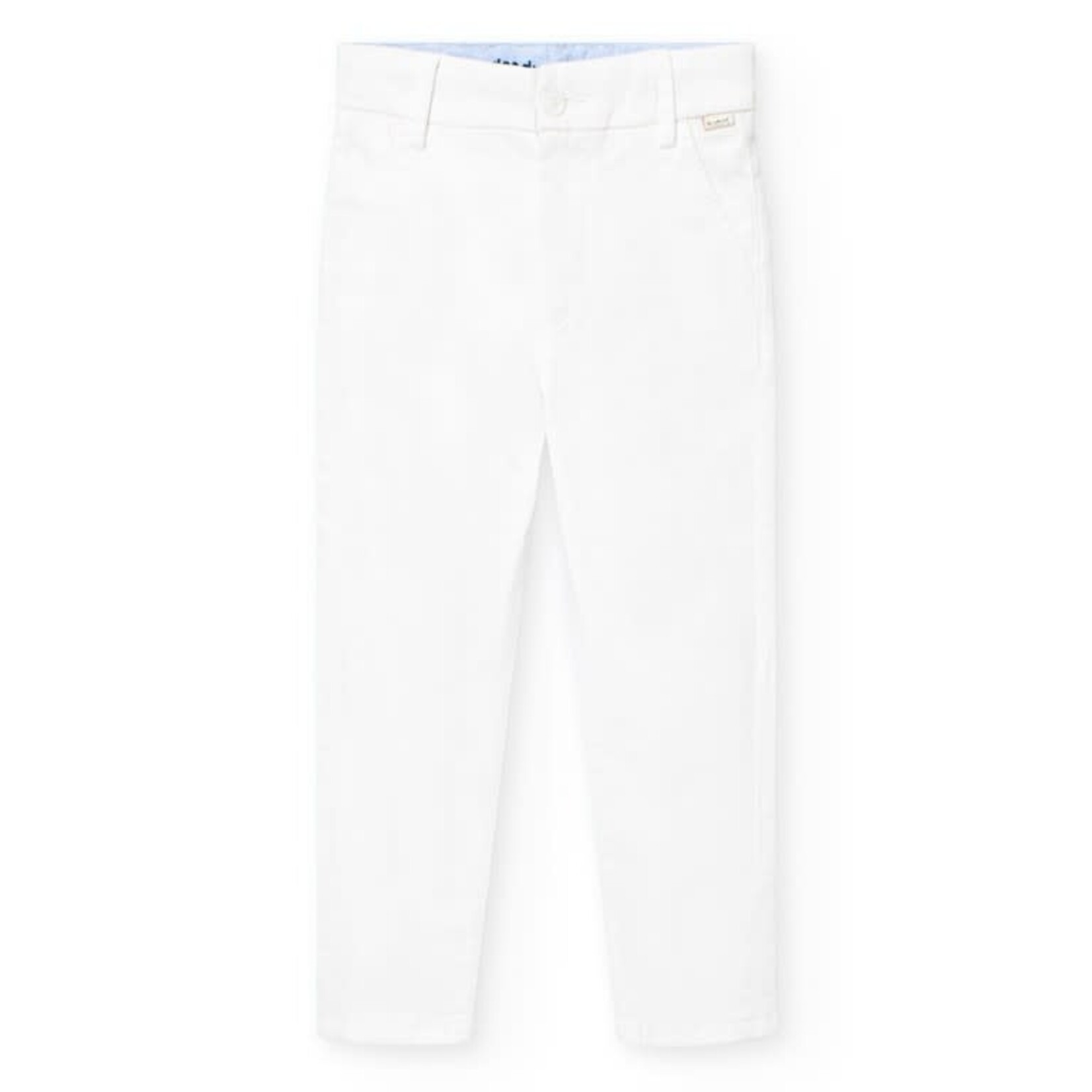 Boboli Boboli Stretch satin trousers for boy -BCI white 731023