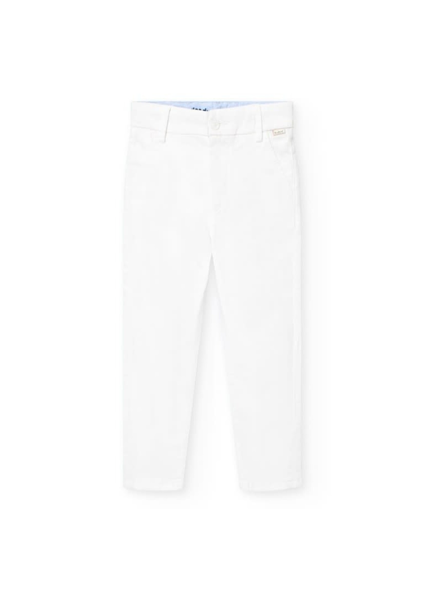 Boboli Boboli Stretch satin trousers for boy -BCI white 731023