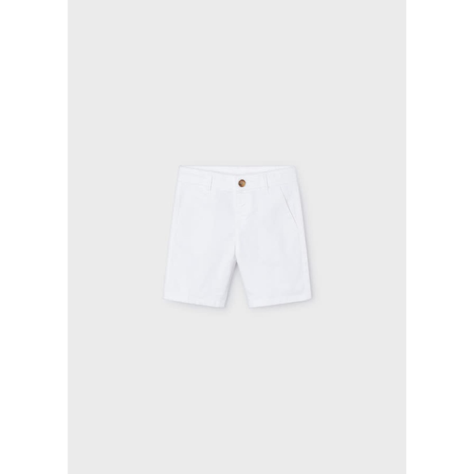 Mayoral Mayoral Basic twill chino shorts White - 24 00202