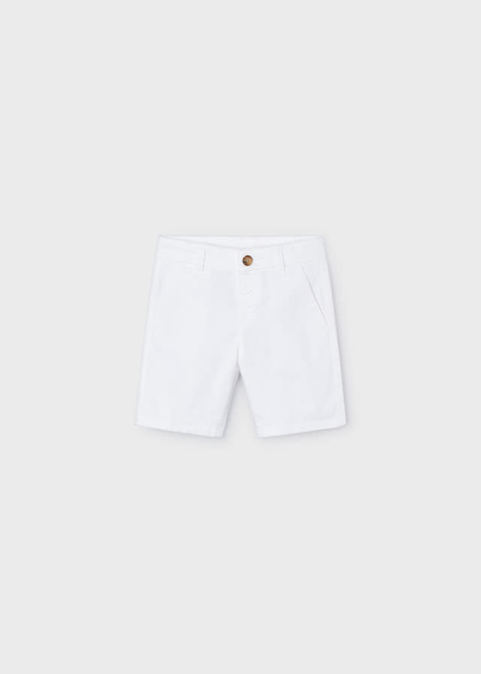 Mayoral Mayoral Basic twill chino shorts White - 24 00202