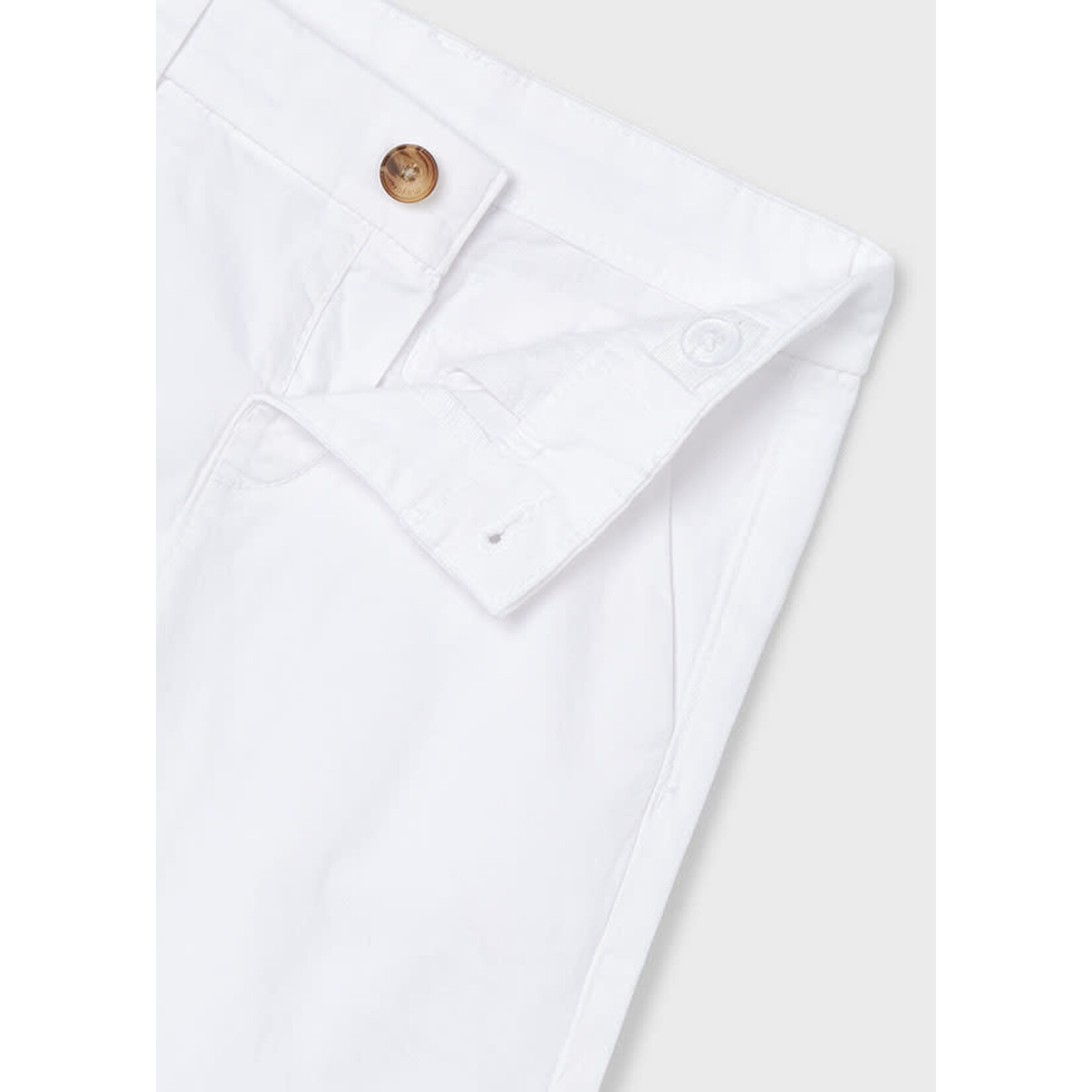 Mayoral Mayoral Basic twill chino shorts White - 24 00202