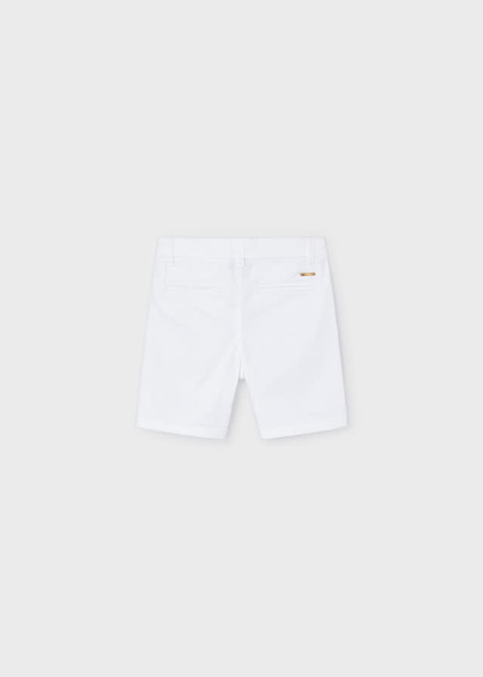 Mayoral Mayoral Basic twill chino shorts White - 24 00202