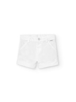 Boboli Boboli Satin bermuda shorts for  boy -BCI white 718309