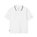 Boboli Boboli Pique basic polo for boy -BCI white 591027