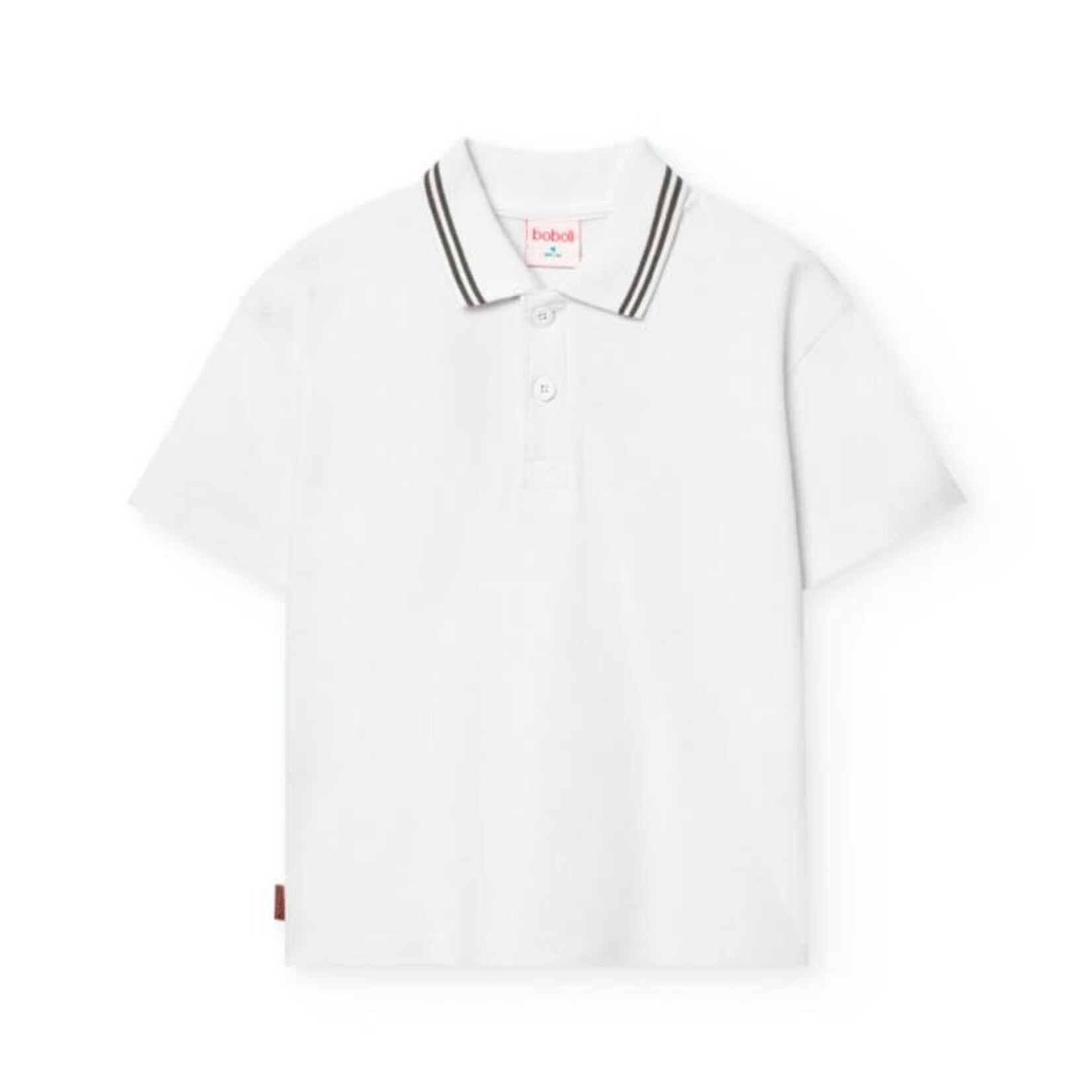 Boboli Boboli Pique basic polo for boy -BCI white 591027