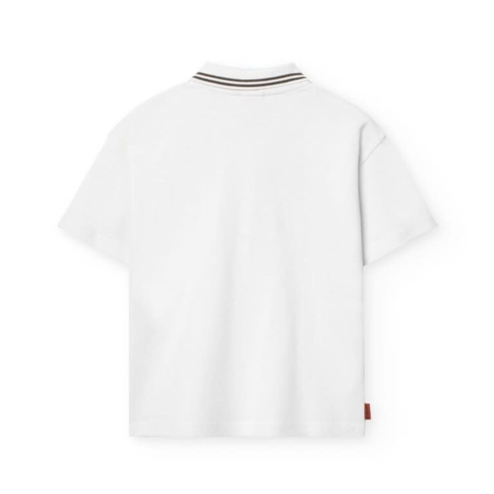 Boboli Boboli Pique basic polo for boy -BCI white 591027