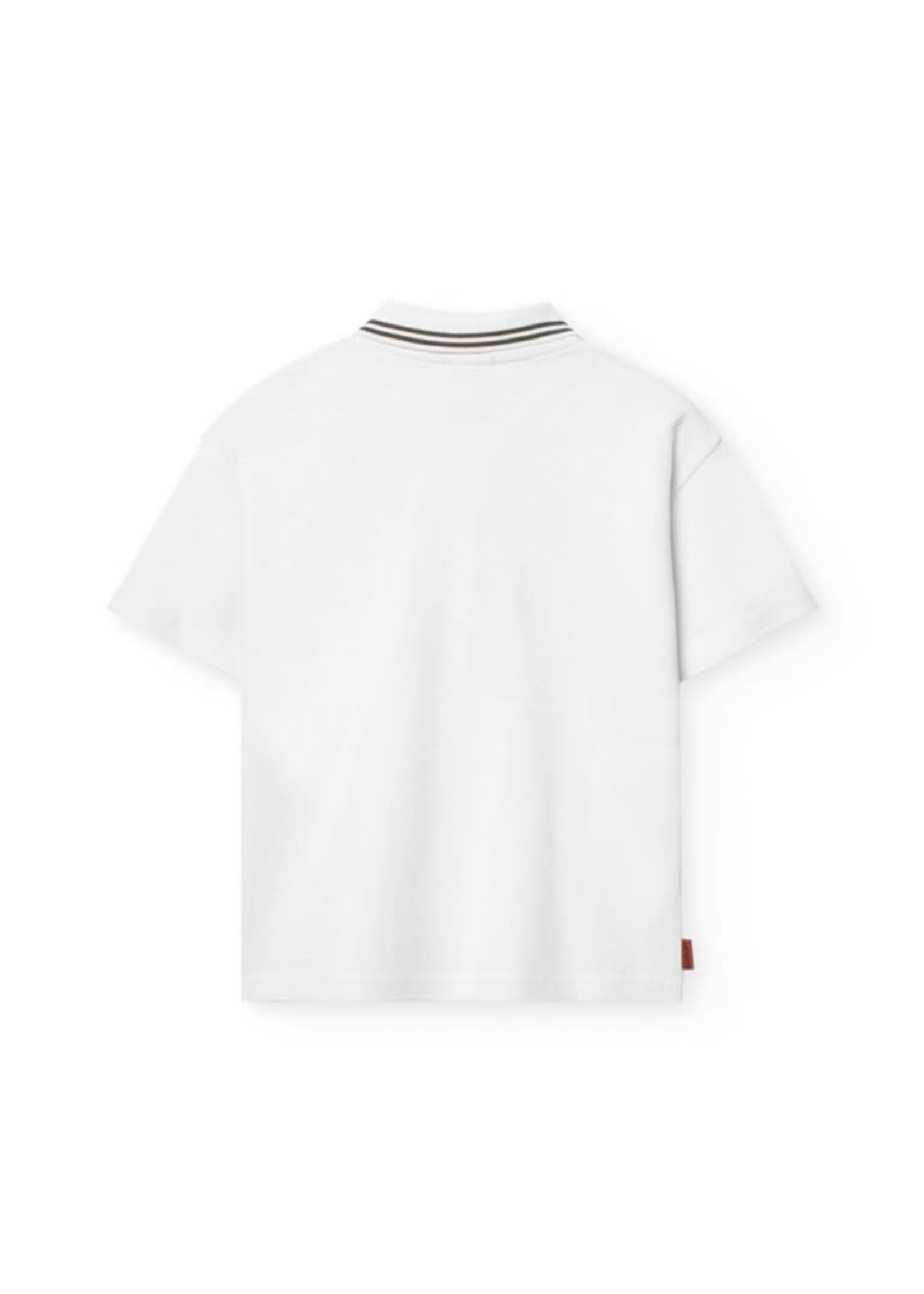 Boboli Boboli Pique basic polo for boy -BCI white 591027